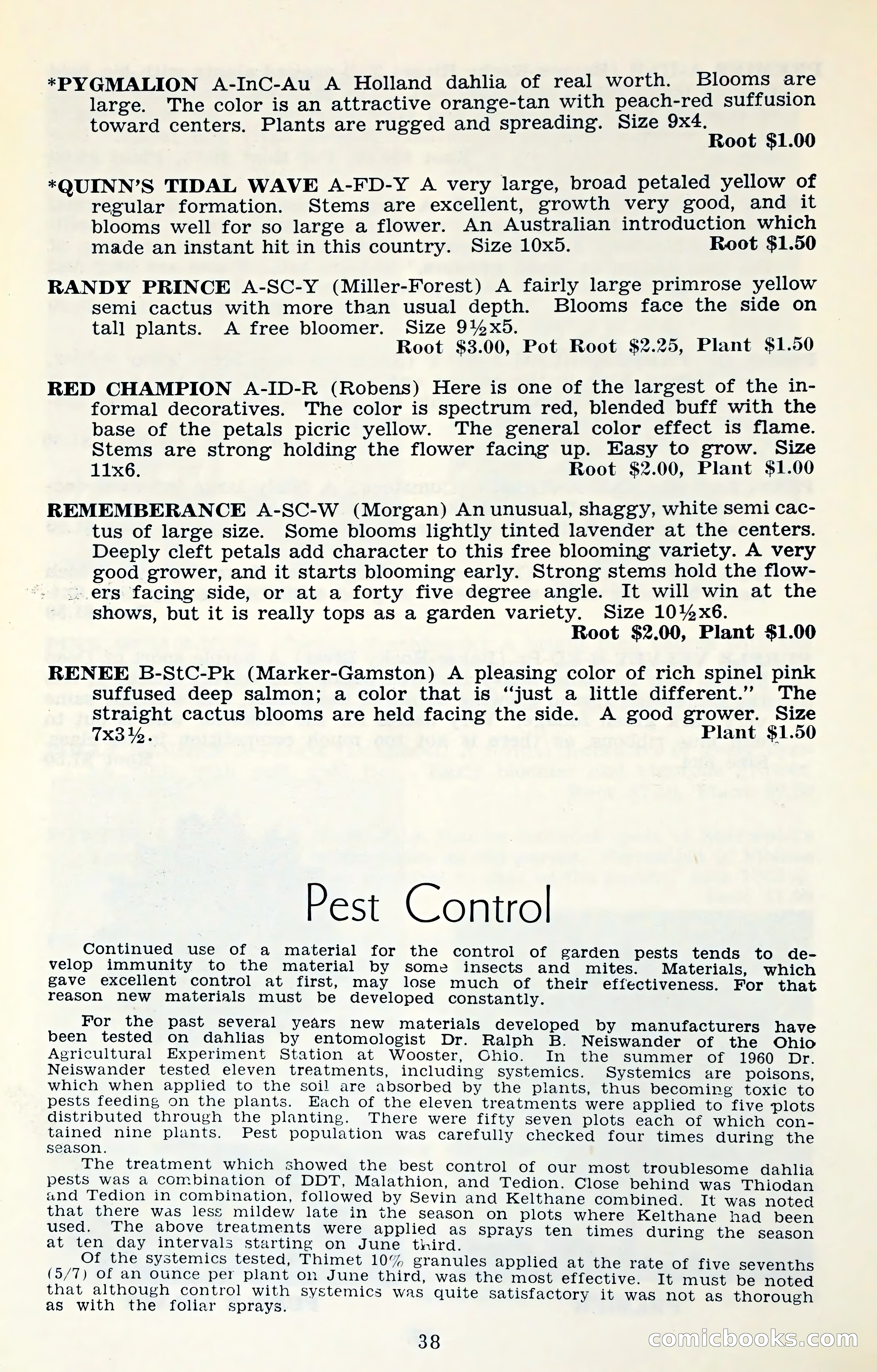 The Dahlia Blue Book for 1961 — page 41 of 71
