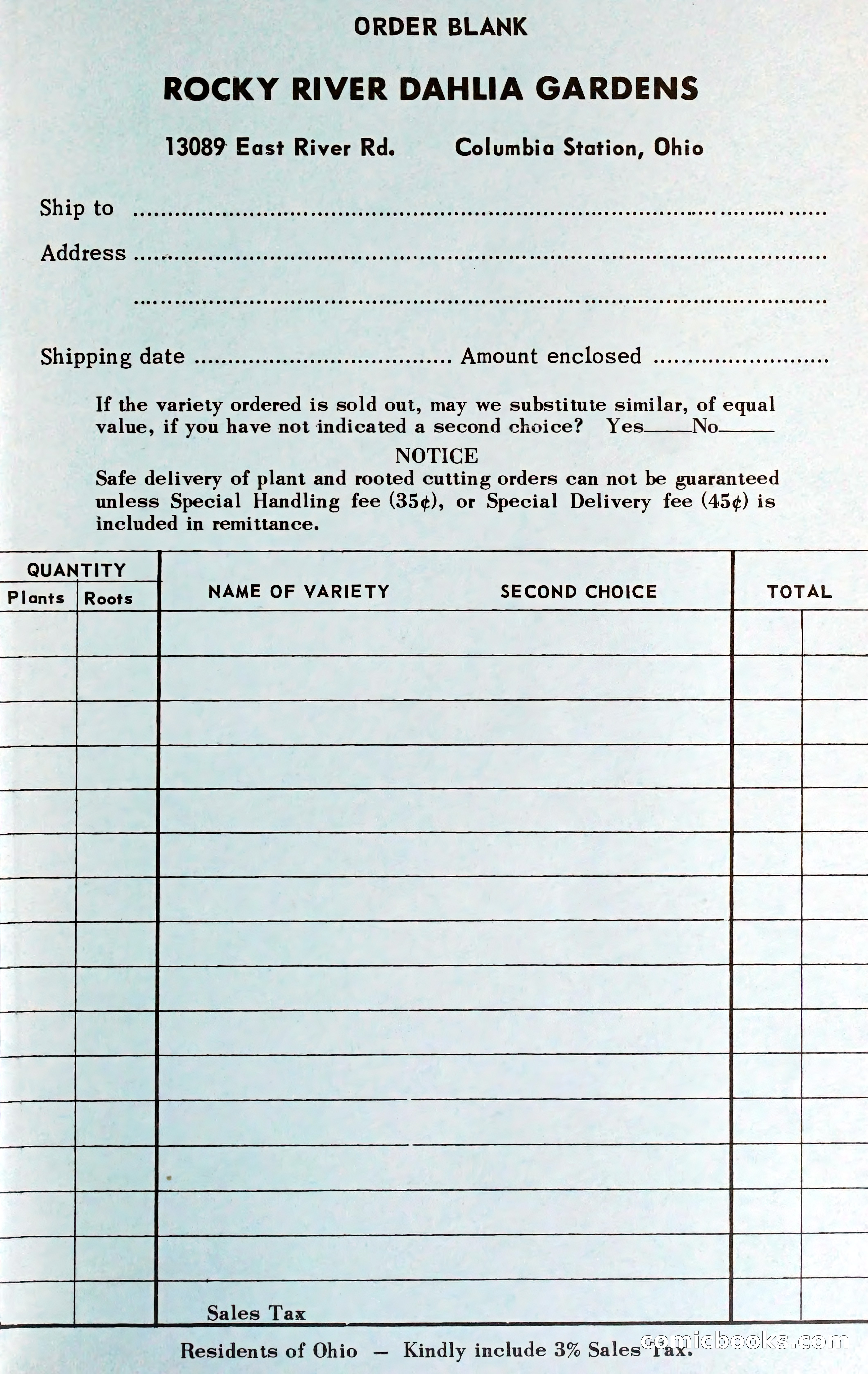 The Dahlia Blue Book for 1961 — page 68 of 71