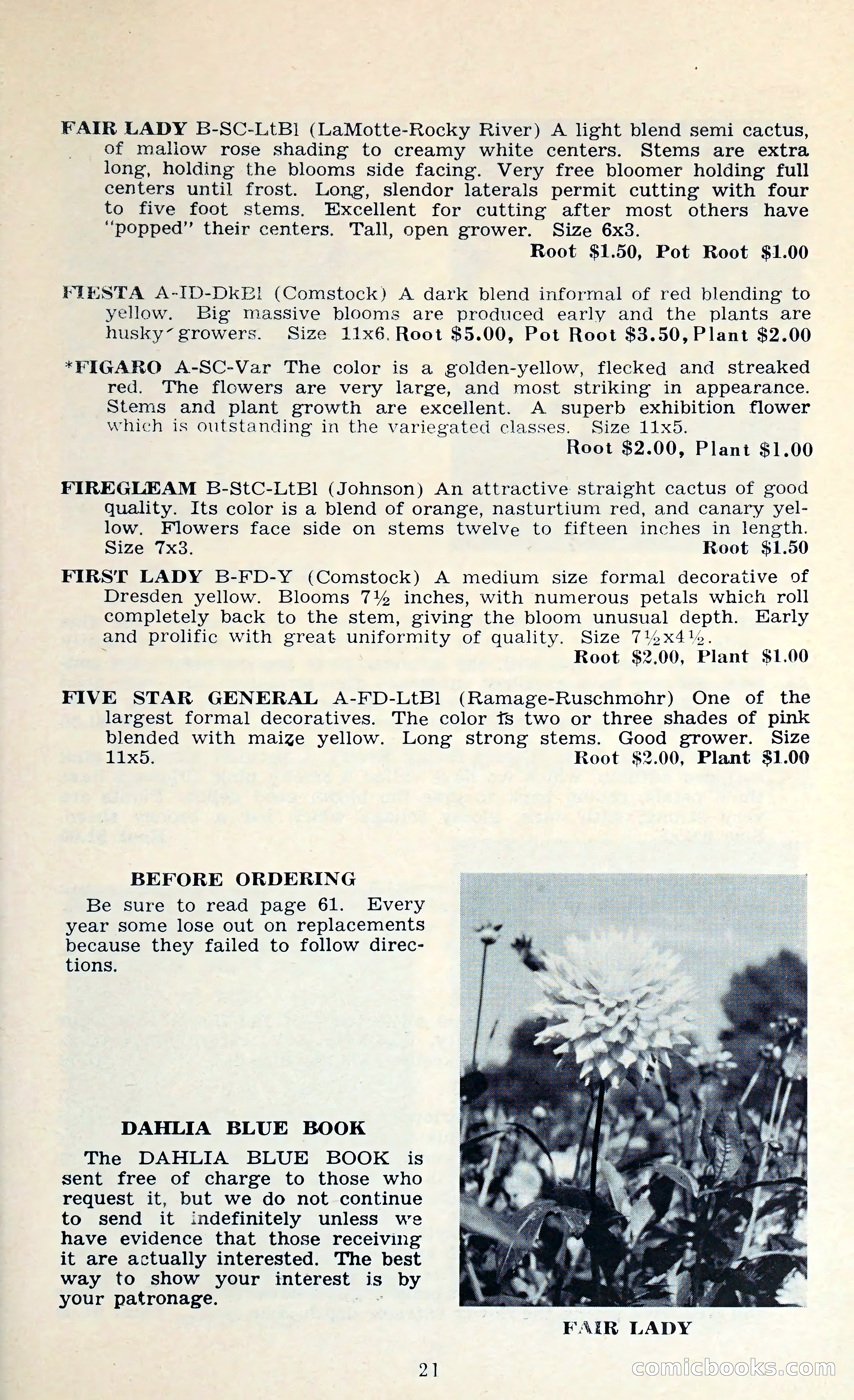 The Dahlia Blue Book for 1962 — page 24 of 71