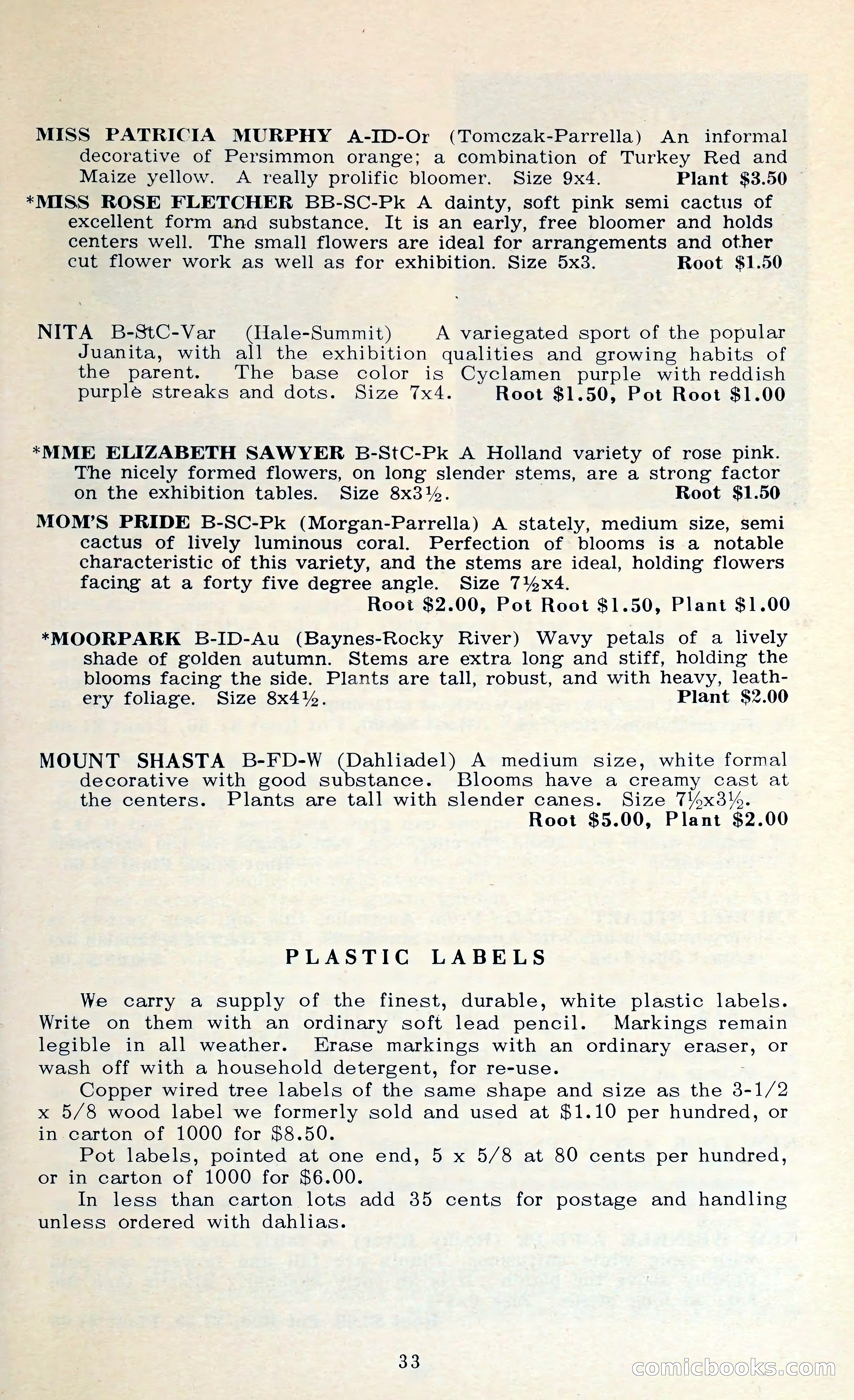 The Dahlia Blue Book for 1962 — page 36 of 71