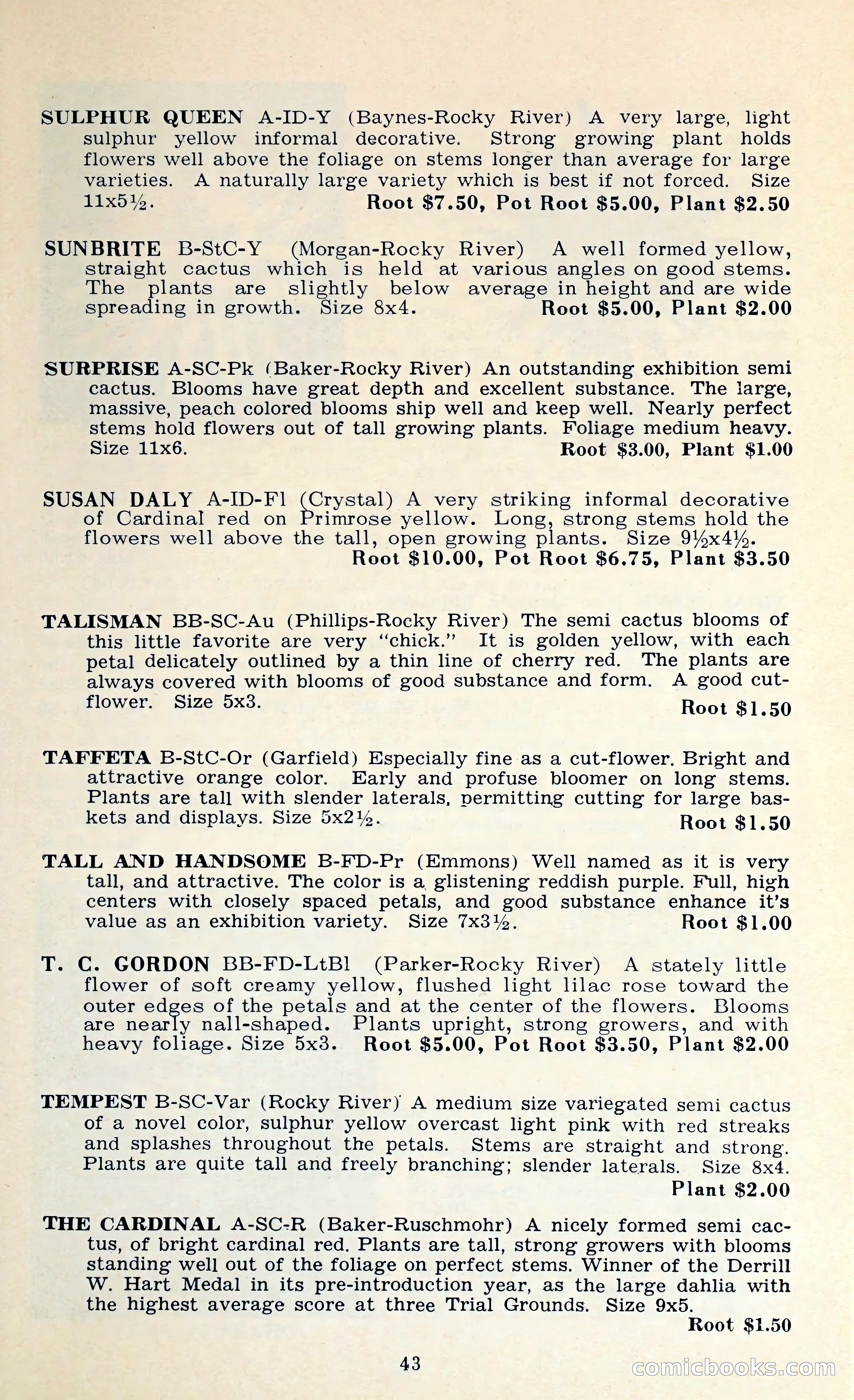 The Dahlia Blue Book for 1962 — page 46 of 71