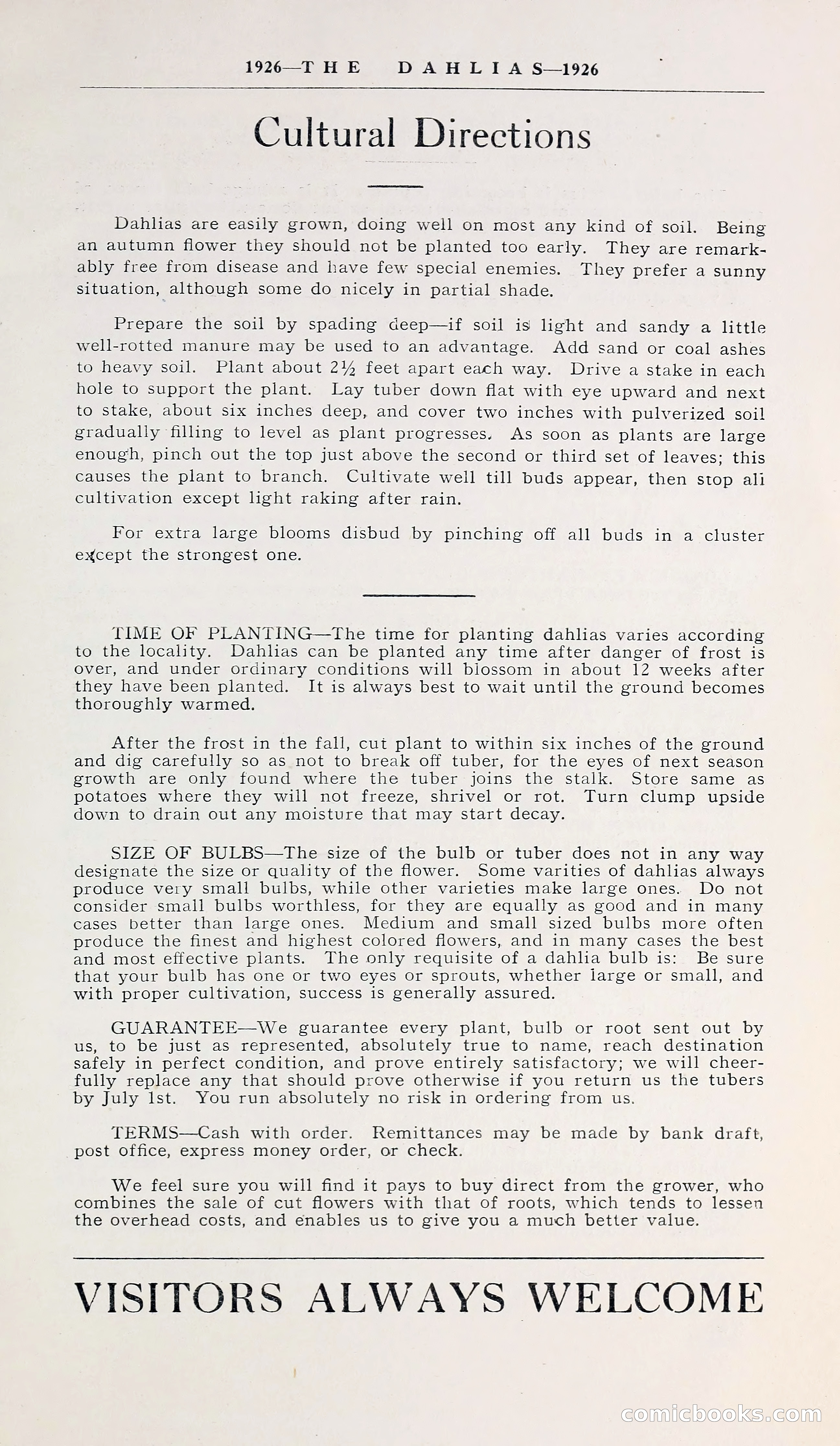 1926 Ohio's Blue Book on Dahlias — page 5 of 28