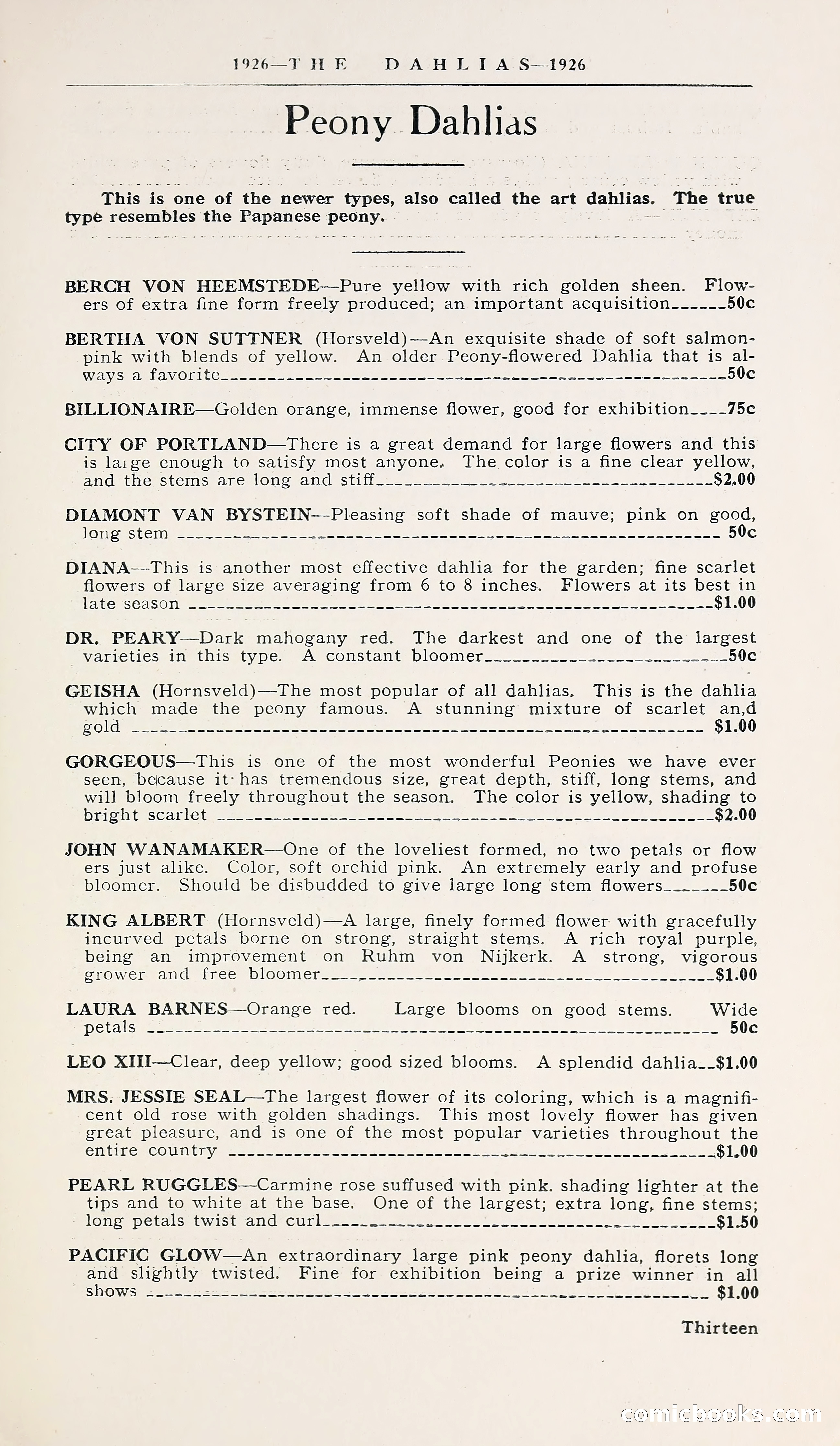 1926 Ohio's Blue Book on Dahlias — page 17 of 28