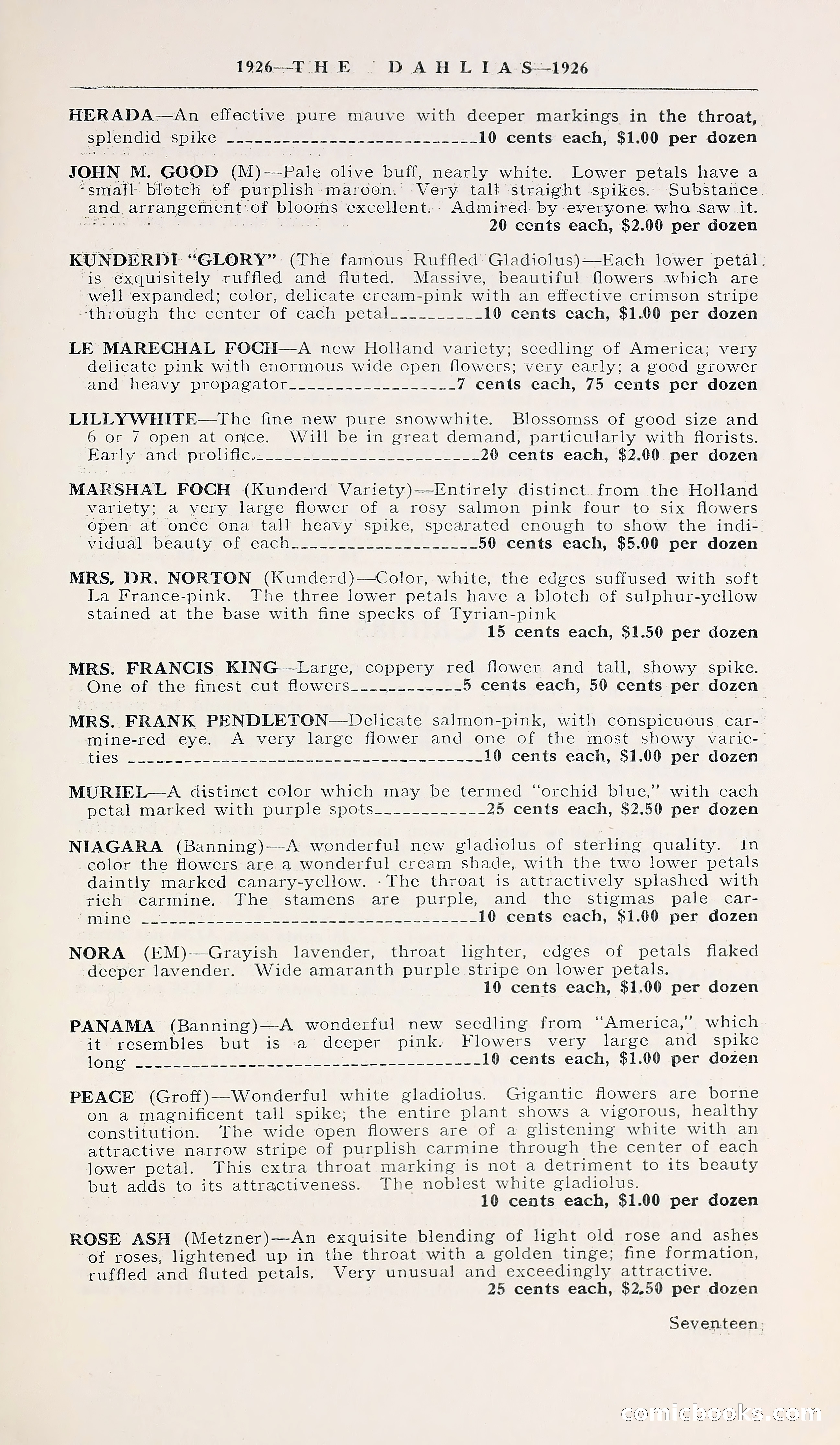 1926 Ohio's Blue Book on Dahlias — page 21 of 28