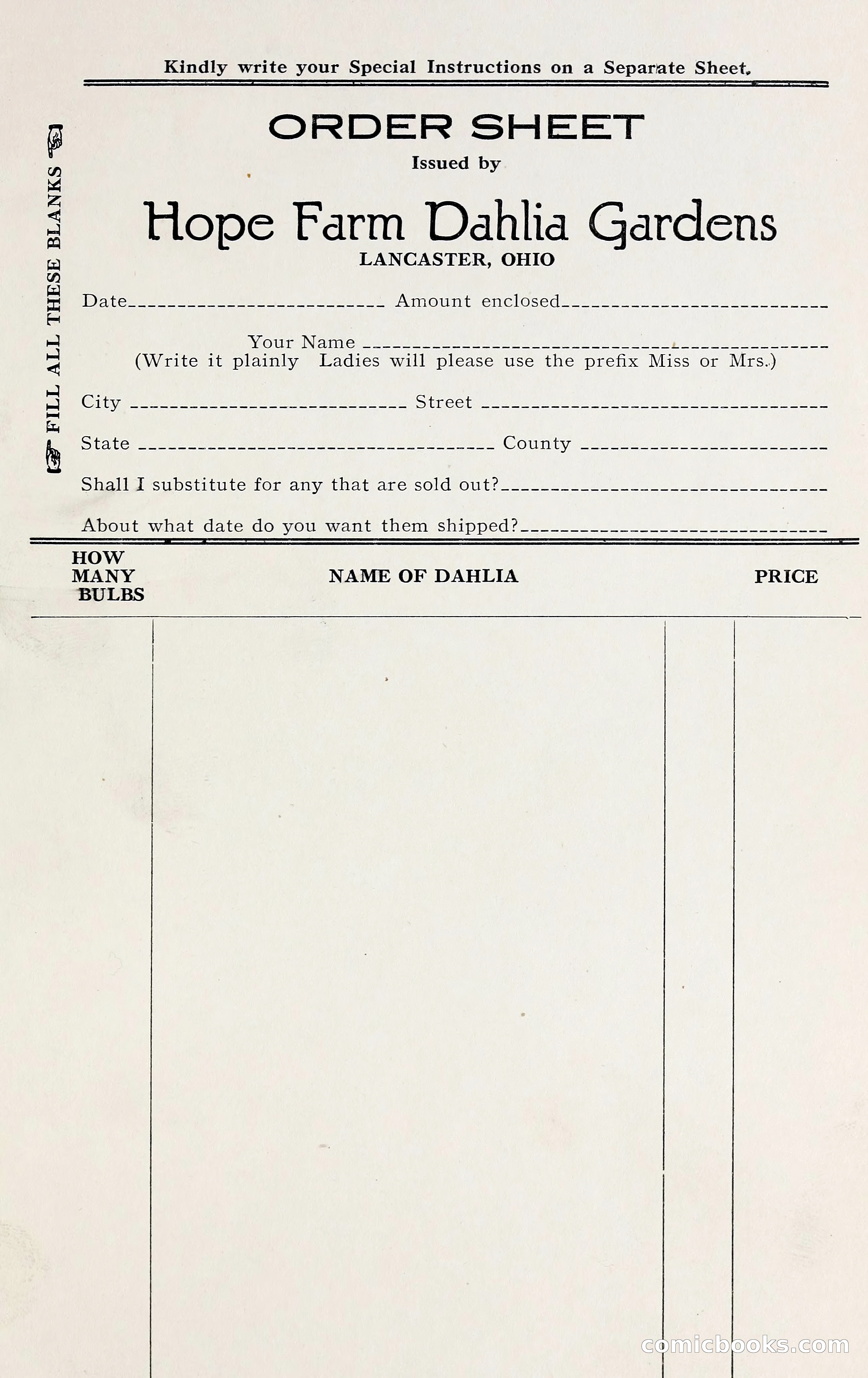1926 Ohio's Blue Book on Dahlias — page 25 of 28
