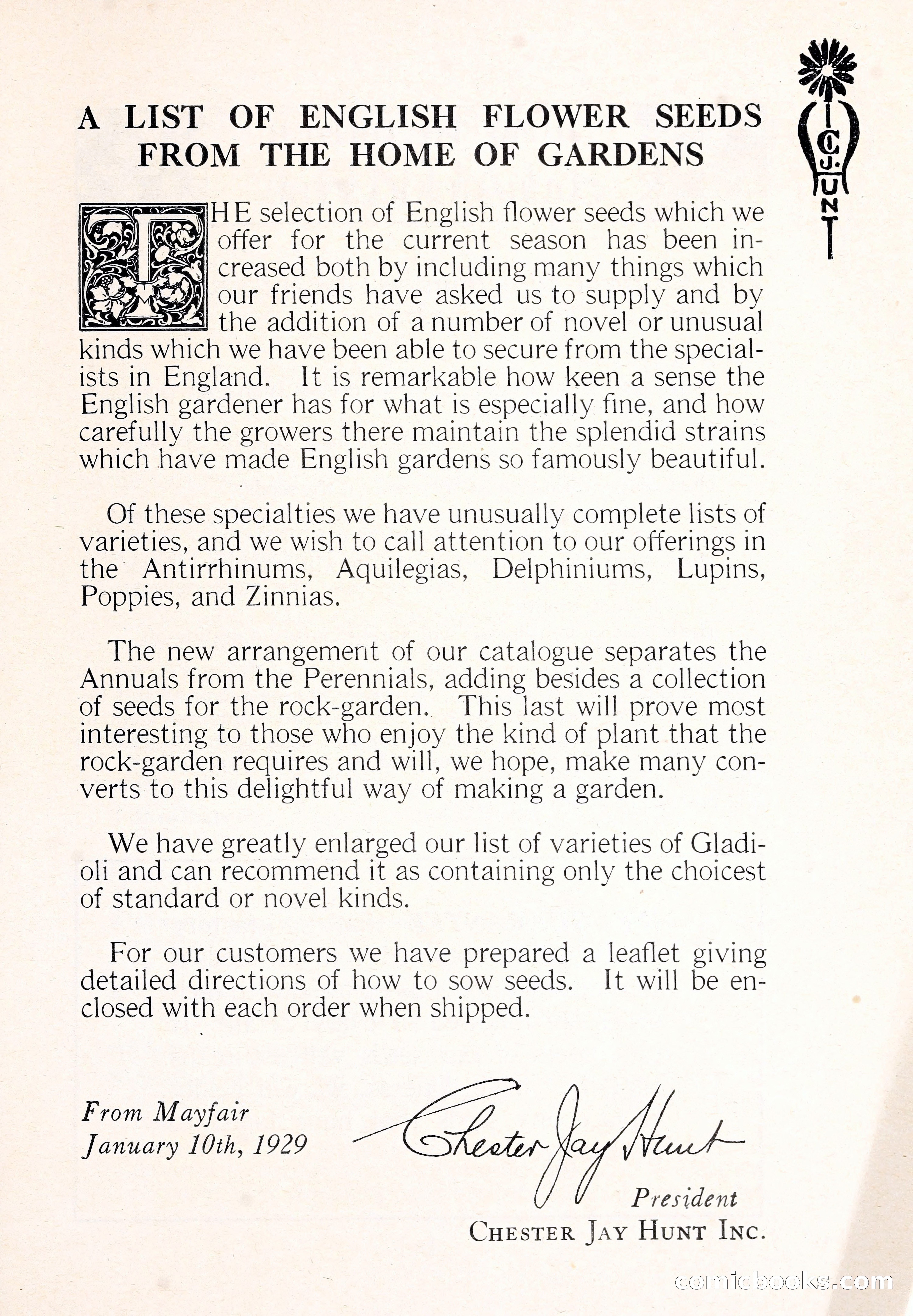 Blue Book of Flower Seeds and Gladioli — page 8 of 61