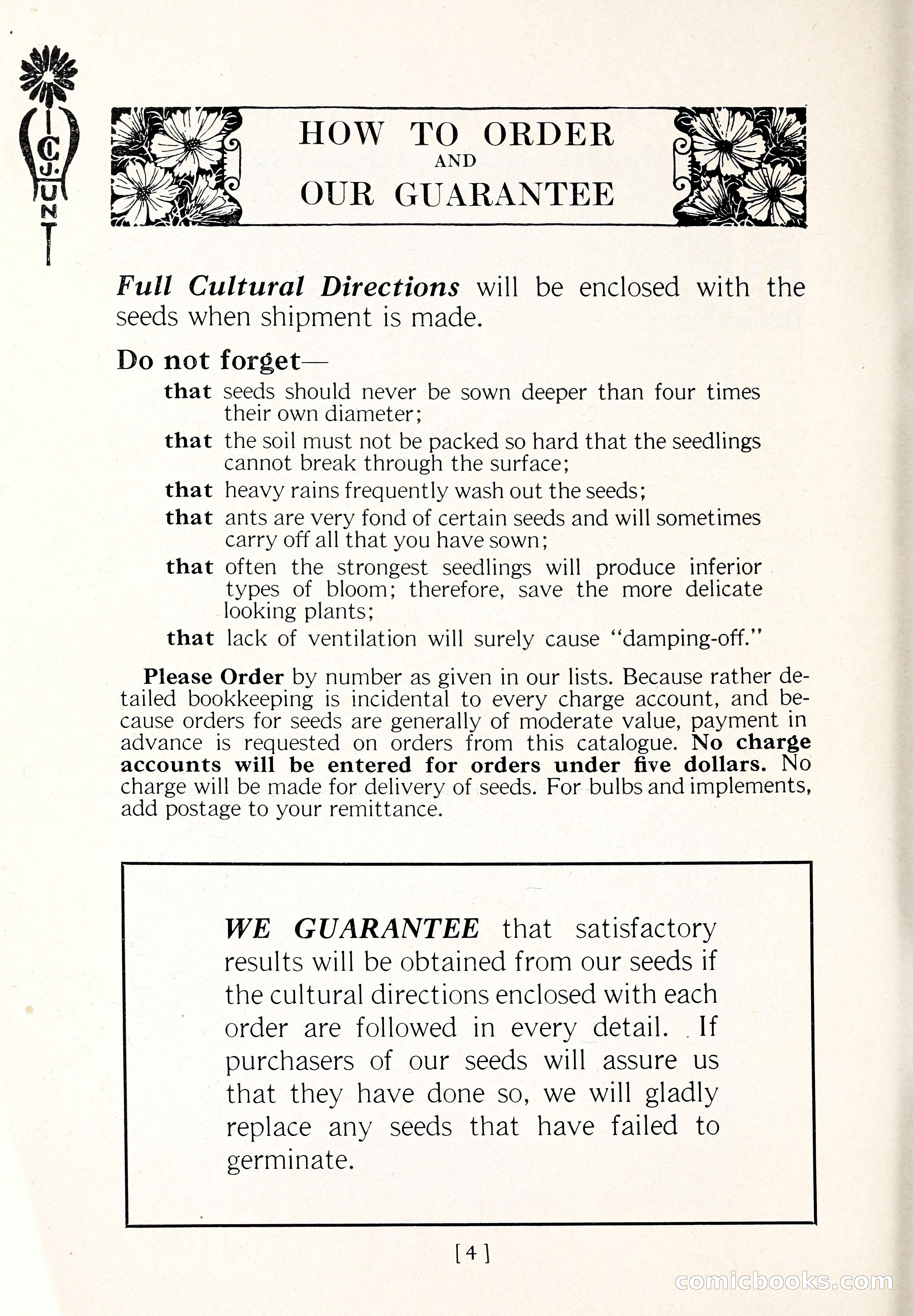Blue Book of Flower Seeds and Gladioli — page 9 of 61