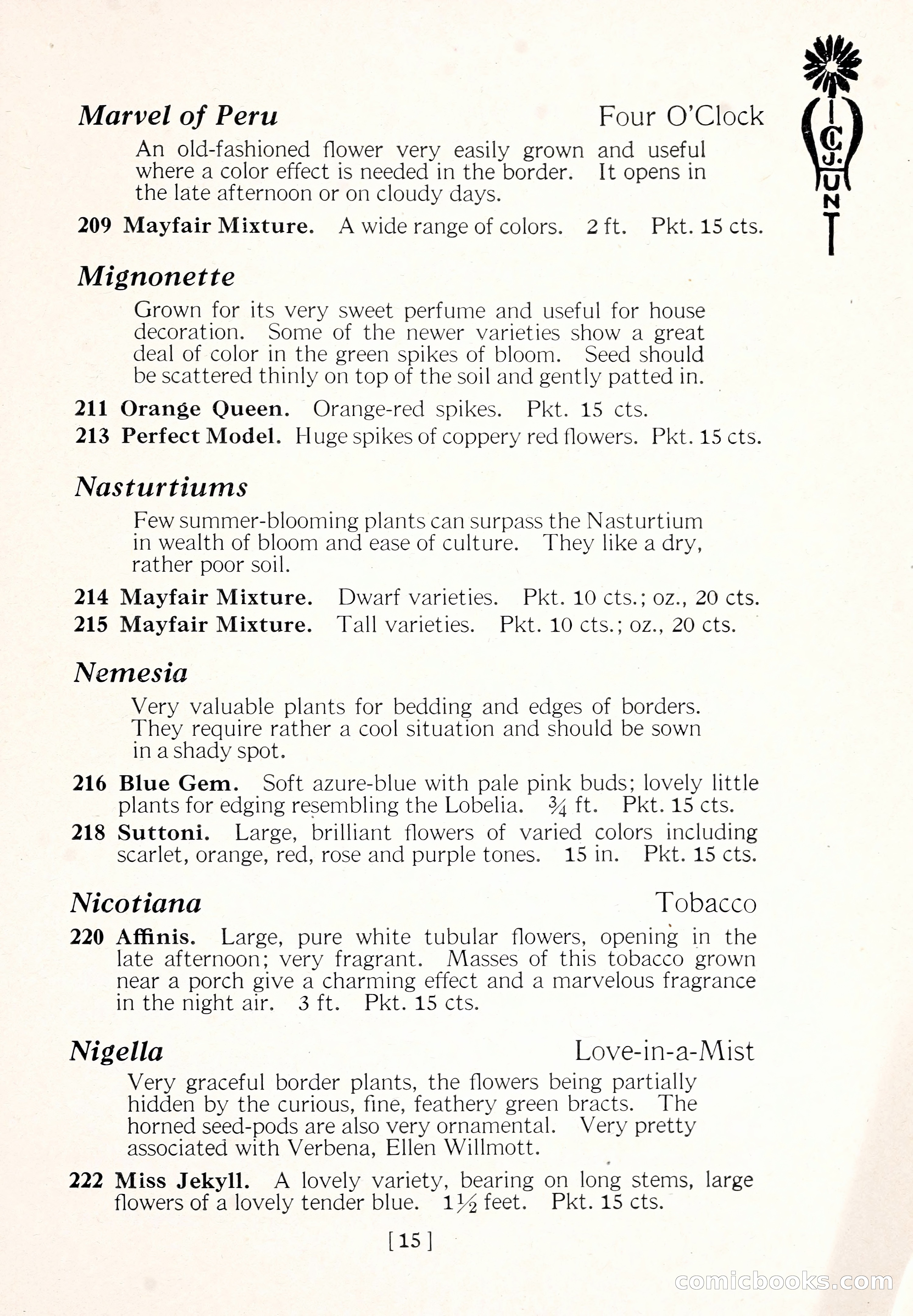Blue Book of Flower Seeds and Gladioli — page 20 of 61