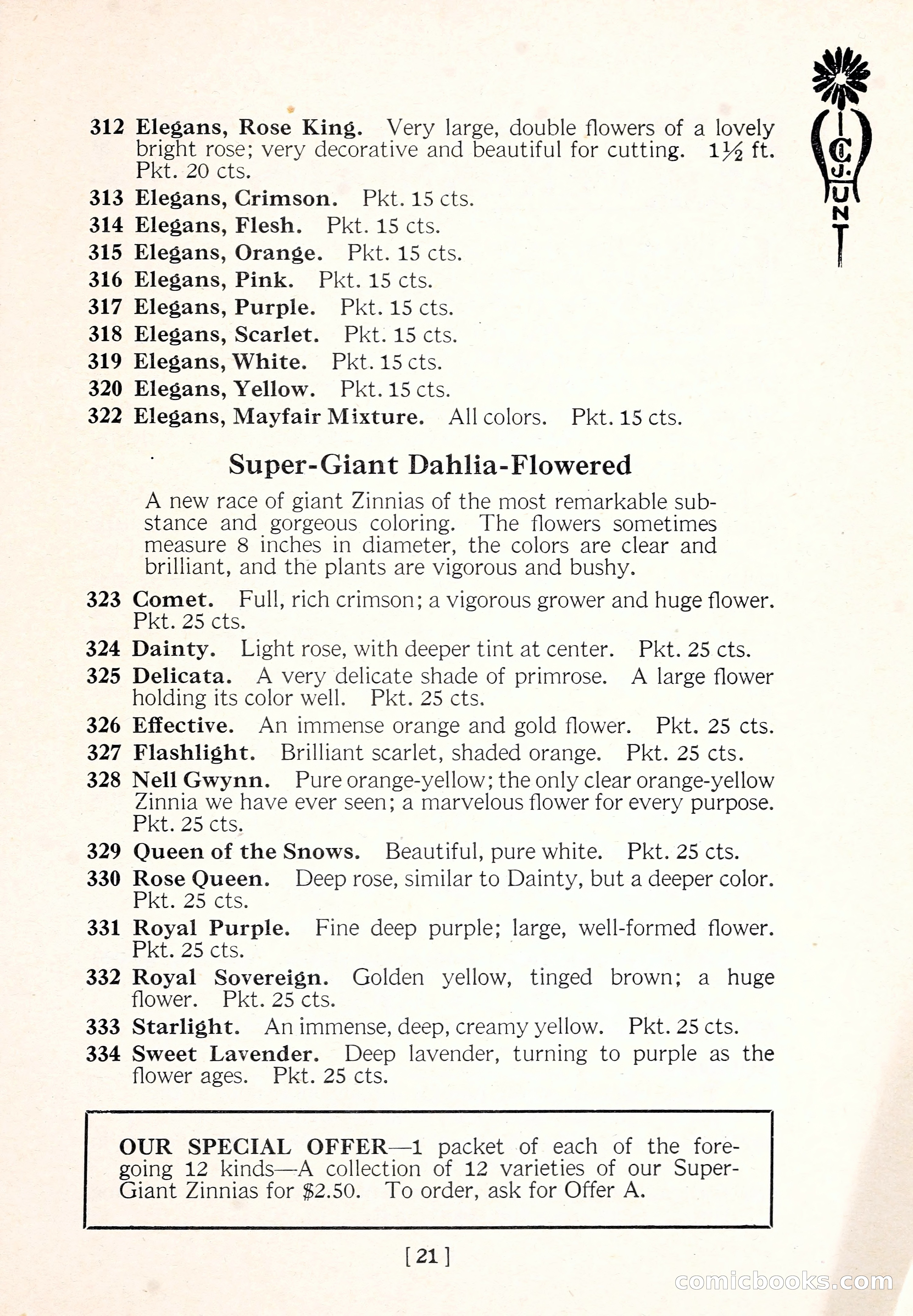 Blue Book of Flower Seeds and Gladioli — page 26 of 61
