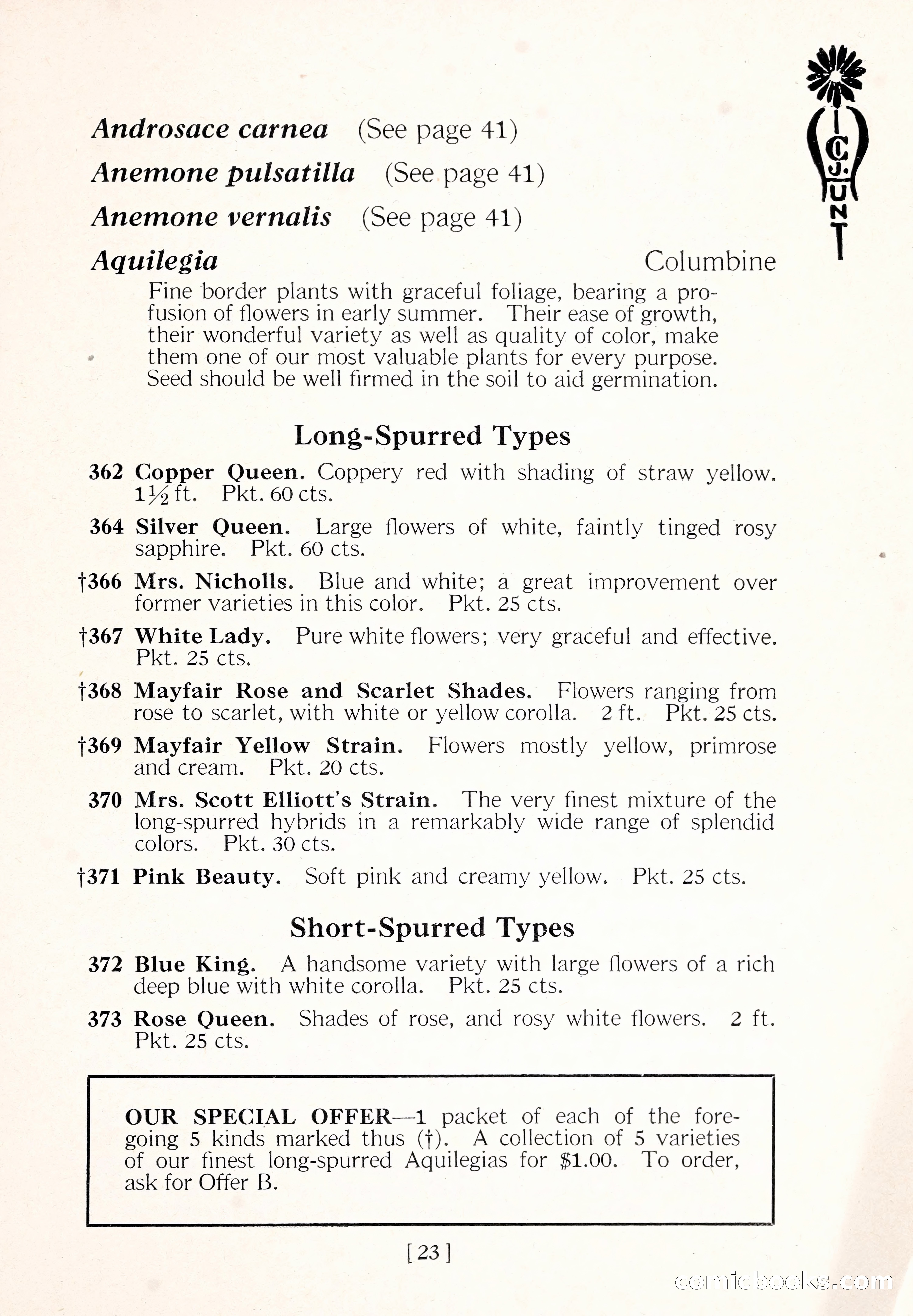 Blue Book of Flower Seeds and Gladioli — page 28 of 61