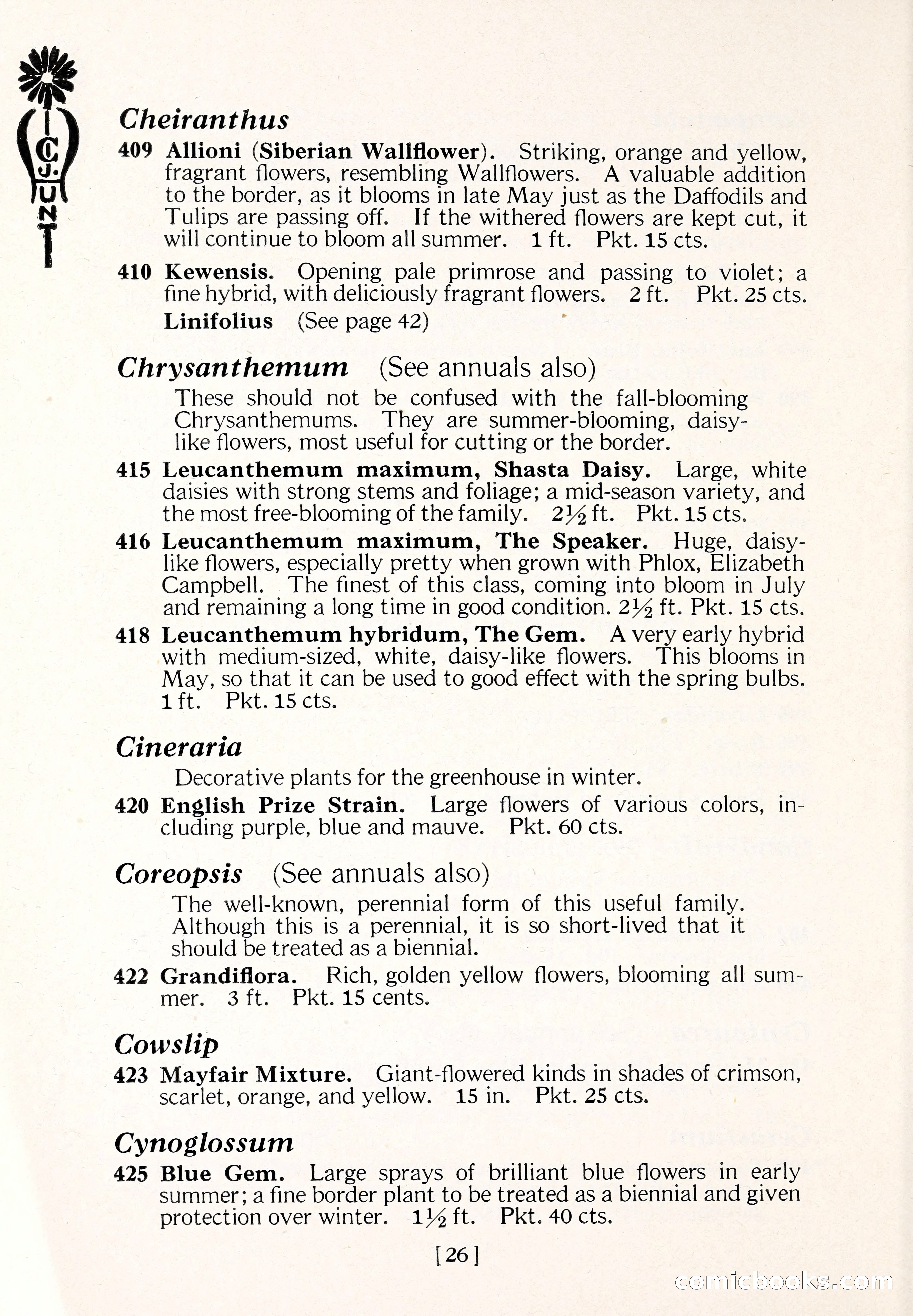 Blue Book of Flower Seeds and Gladioli — page 31 of 61