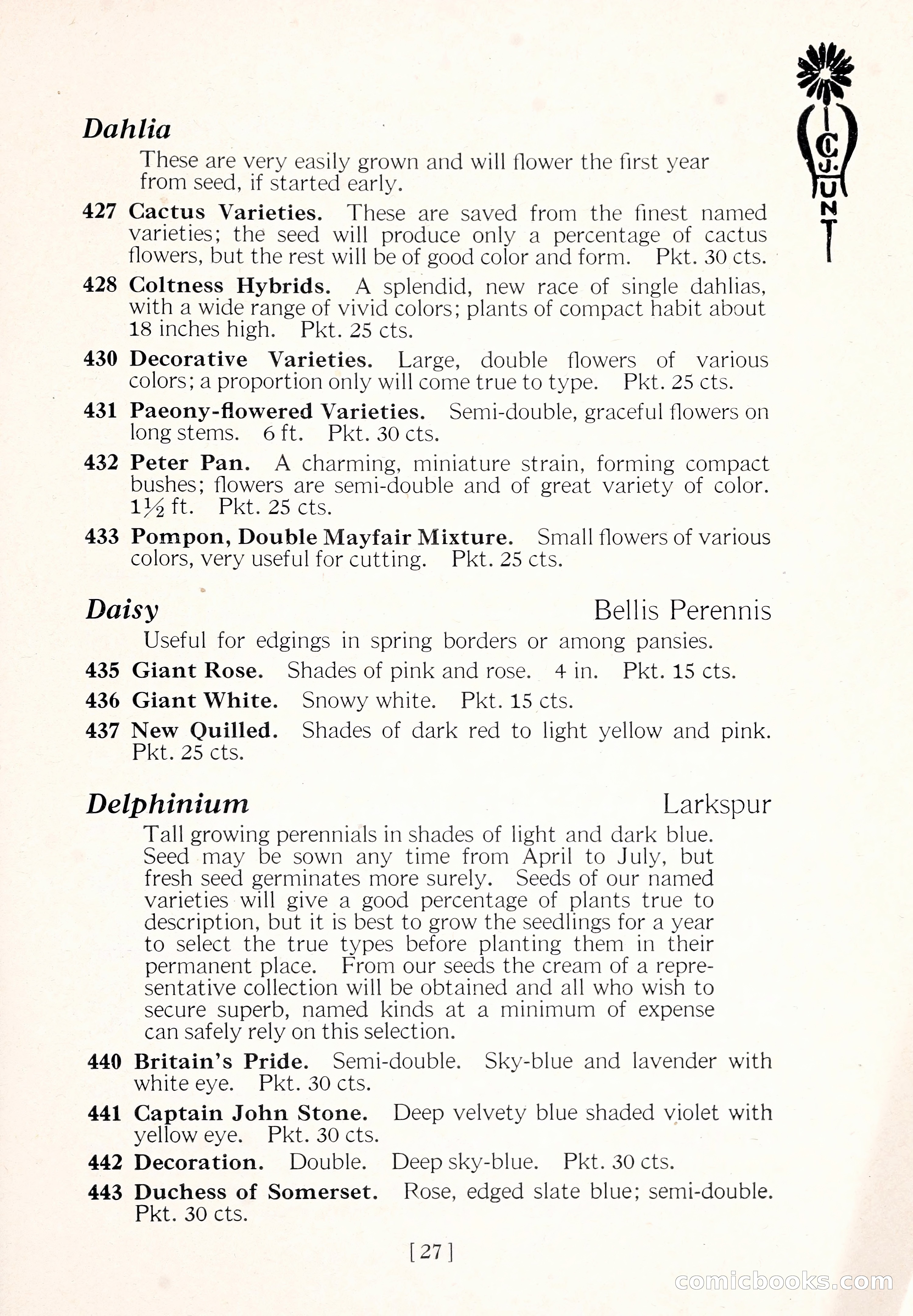 Blue Book of Flower Seeds and Gladioli — page 32 of 61