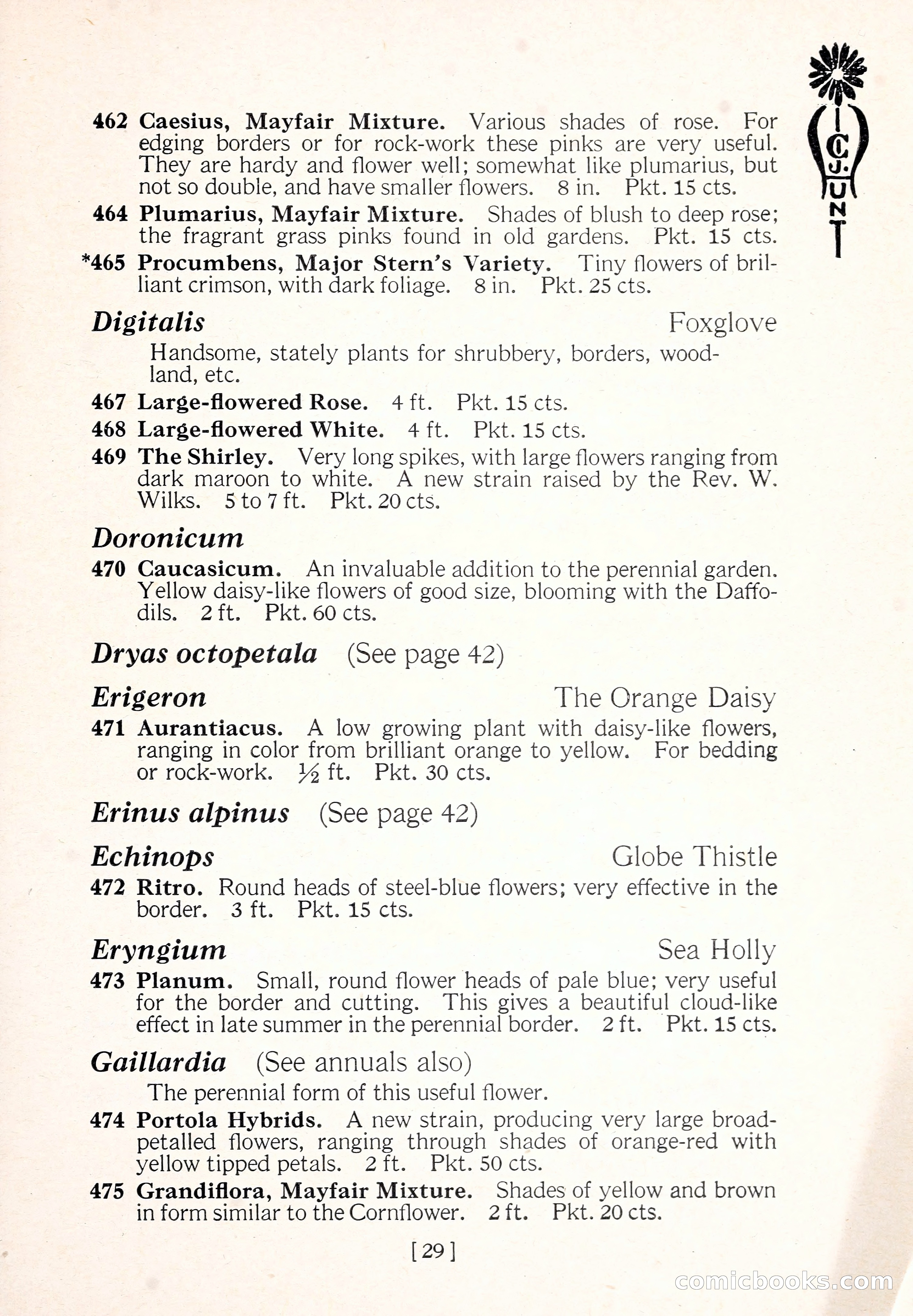 Blue Book of Flower Seeds and Gladioli — page 34 of 61