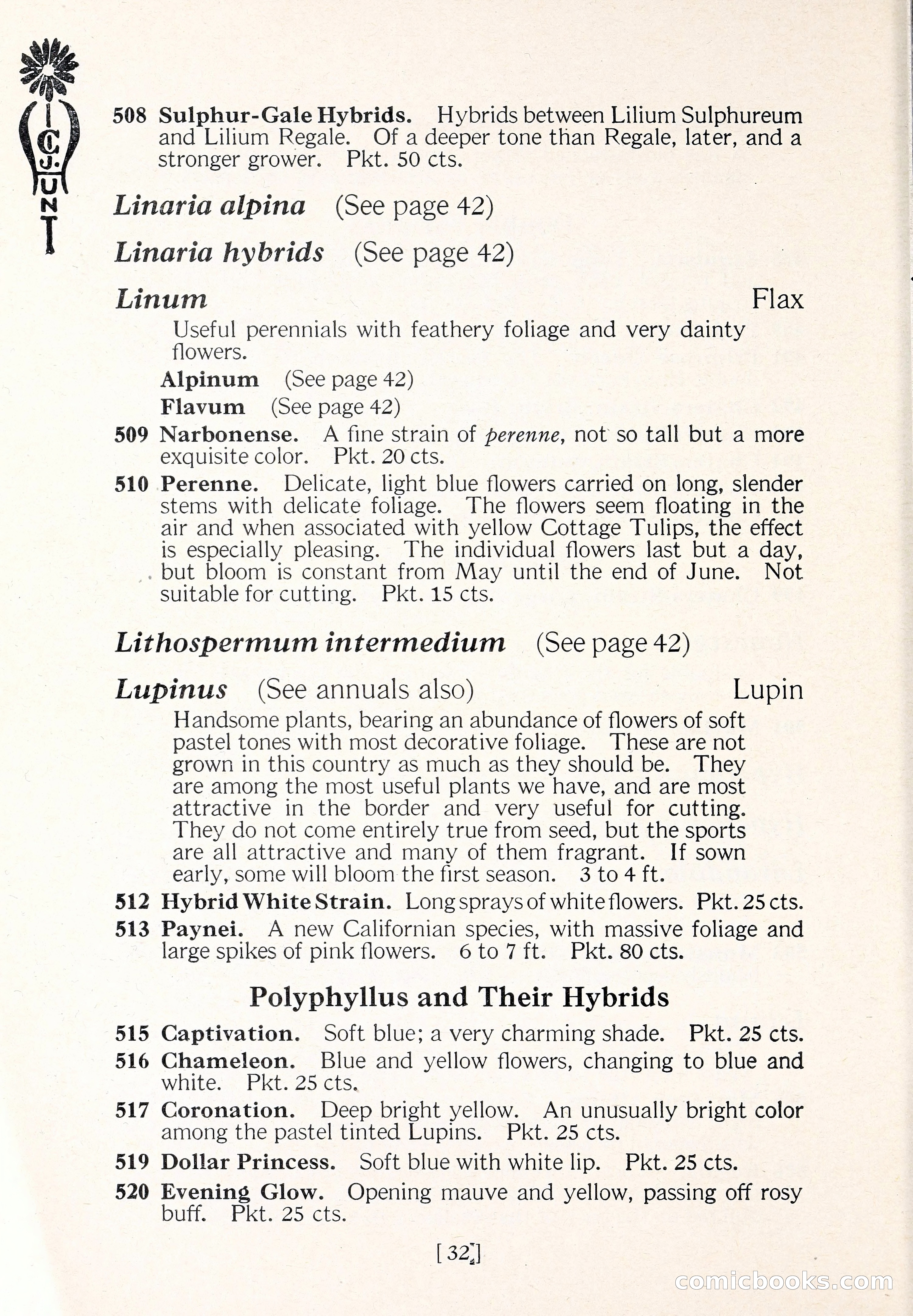 Blue Book of Flower Seeds and Gladioli — page 37 of 61