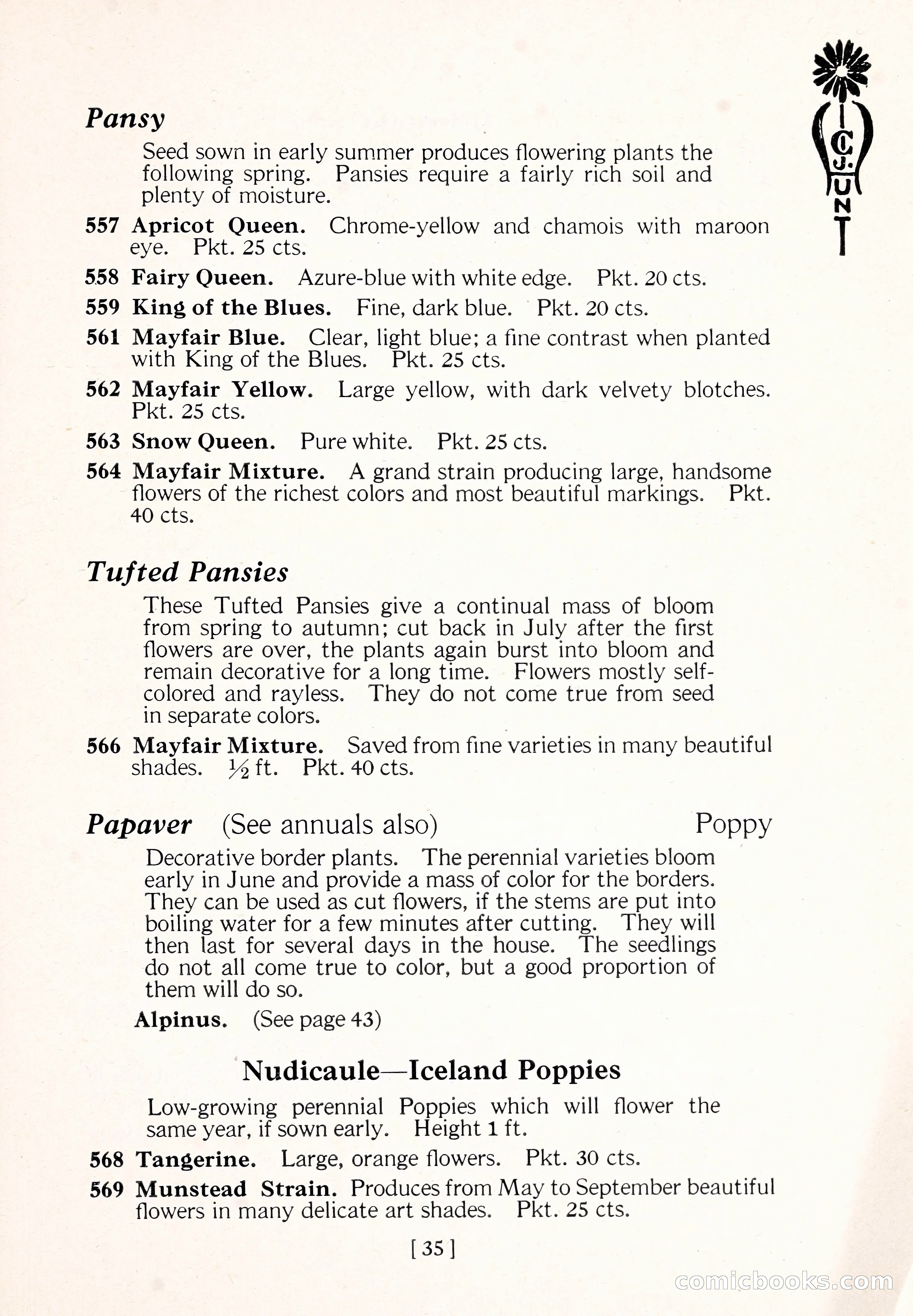 Blue Book of Flower Seeds and Gladioli — page 40 of 61