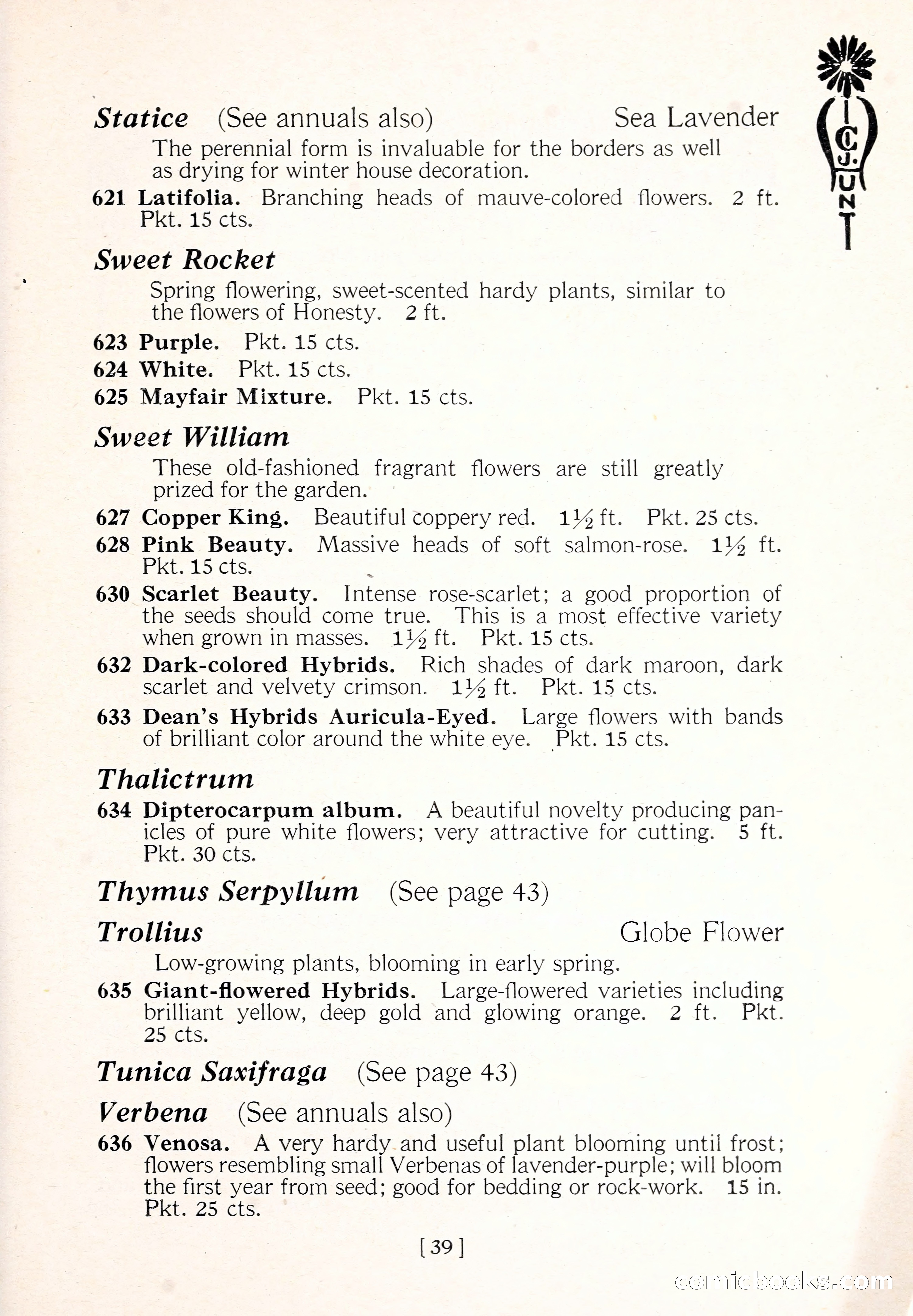 Blue Book of Flower Seeds and Gladioli — page 44 of 61