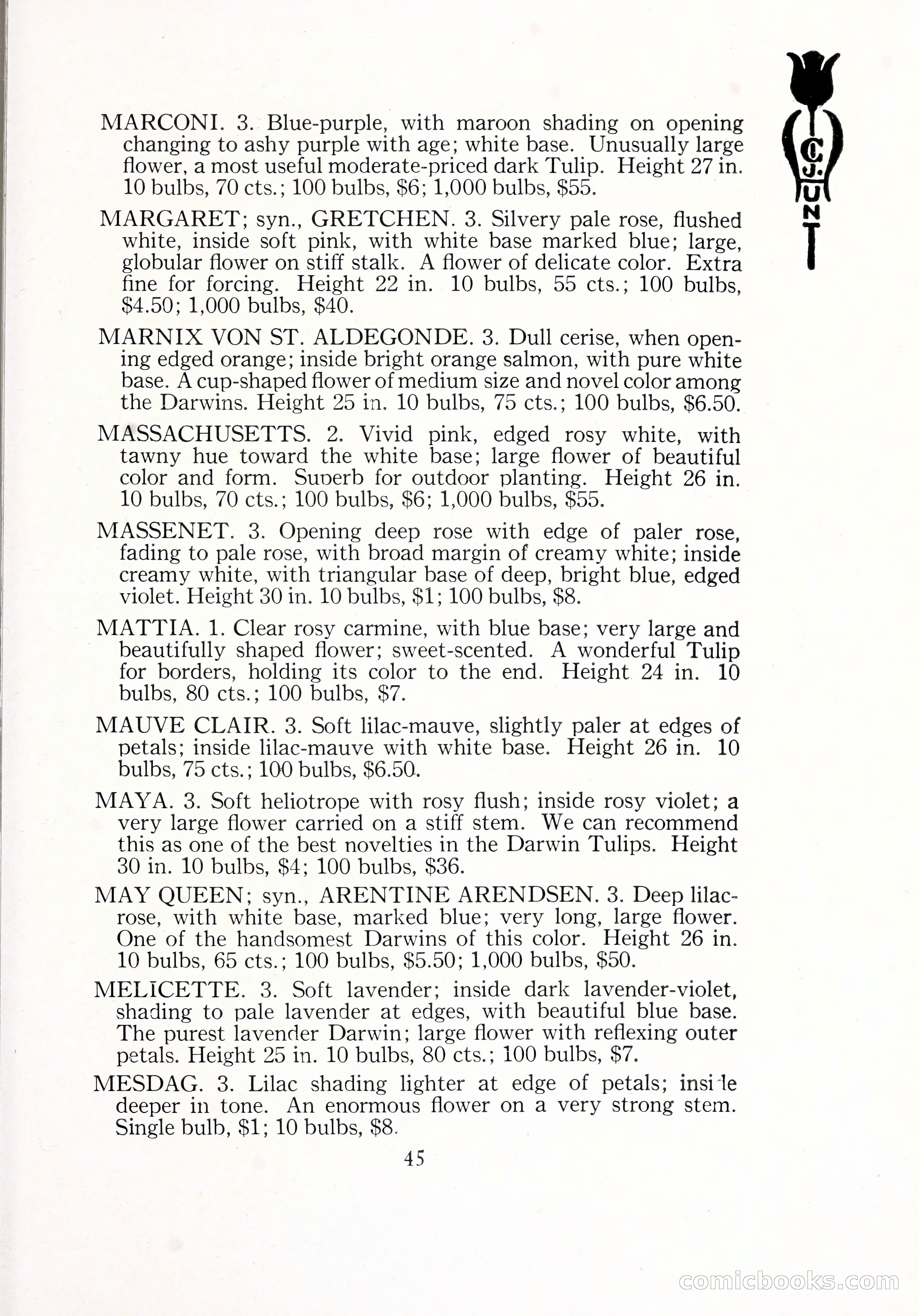 Blue Book of Bulbs, 1929 — page 68 of 125