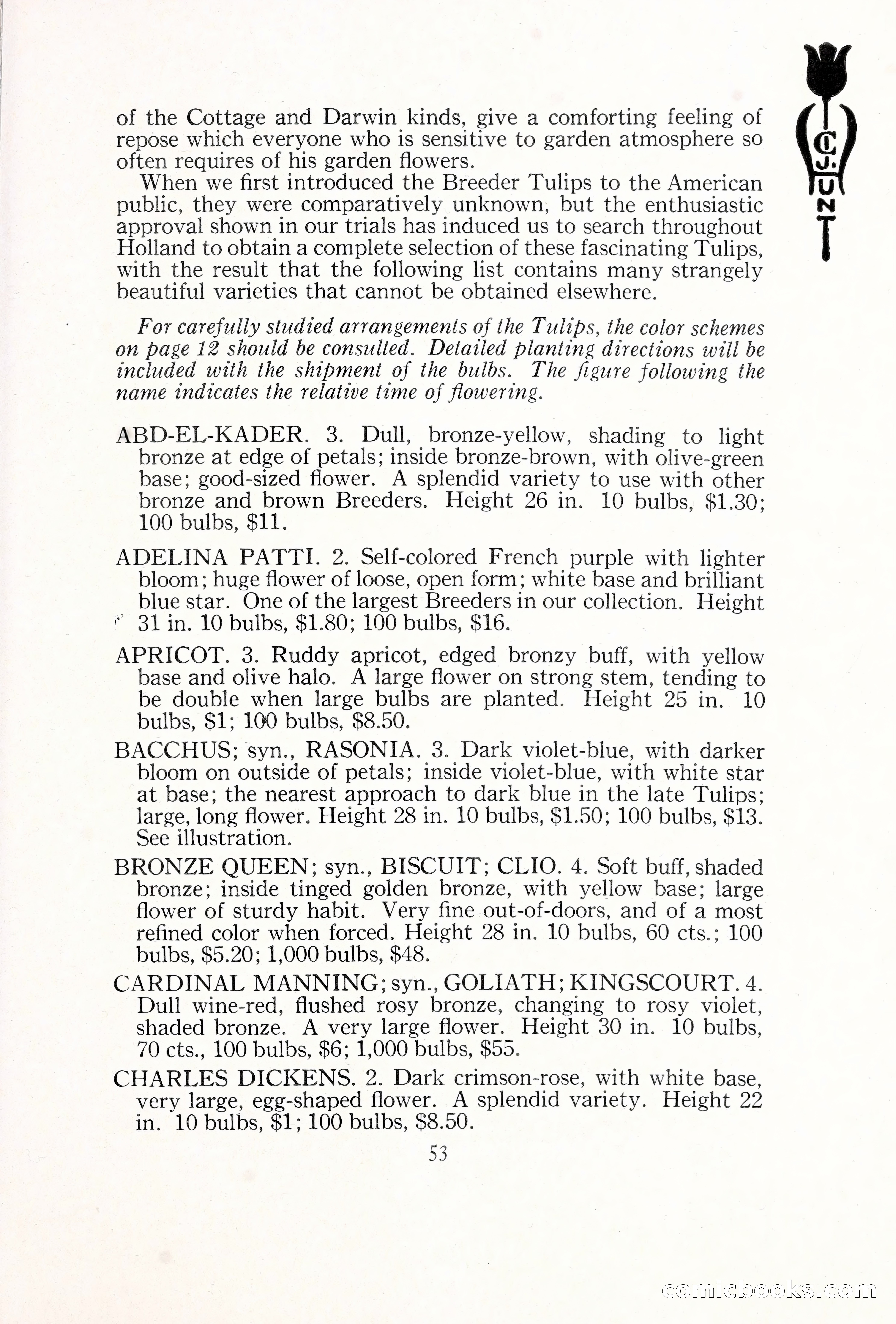 Blue Book of Bulbs, 1929 — page 78 of 125