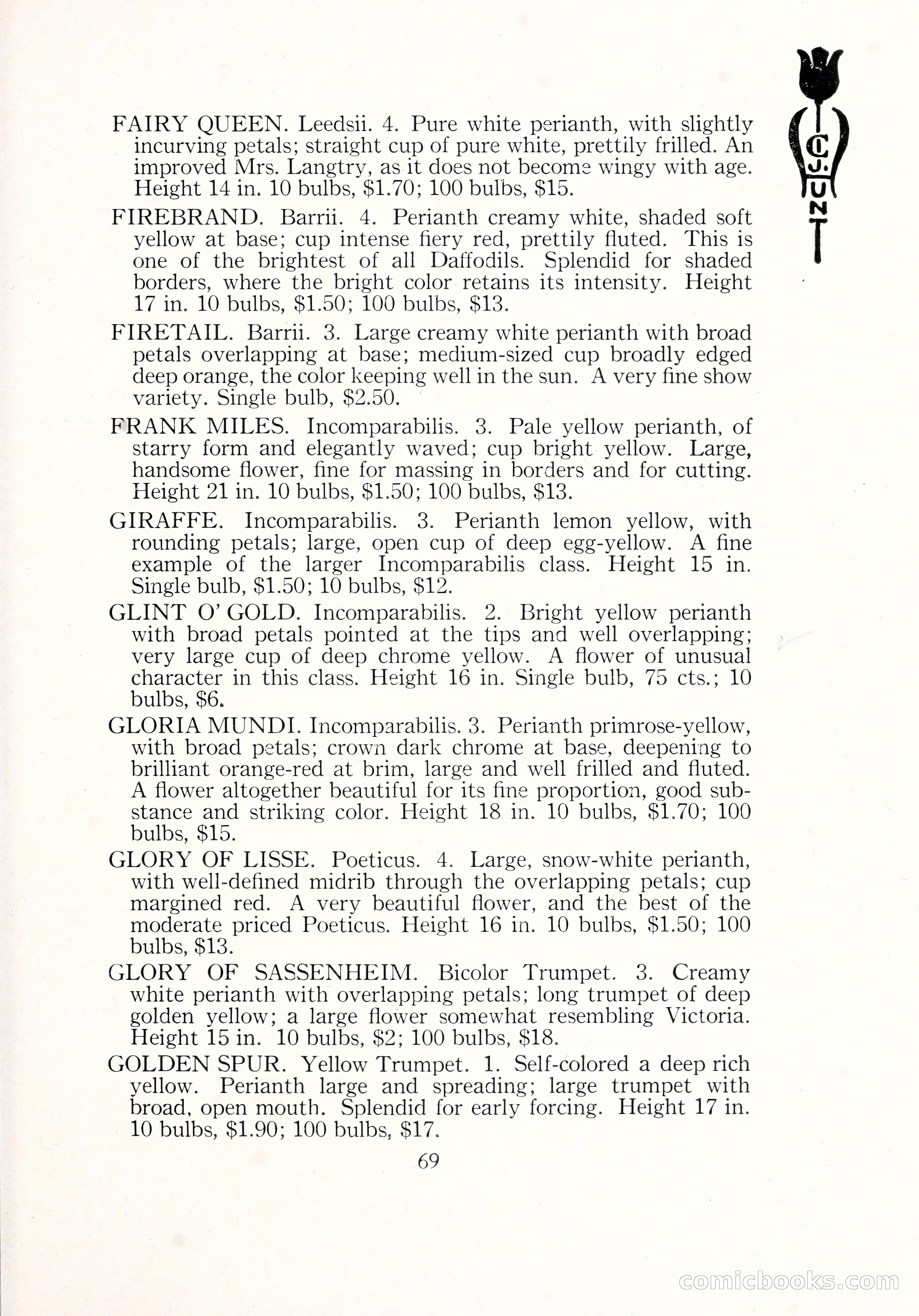 Blue Book of Bulbs, 1929 — page 102 of 125