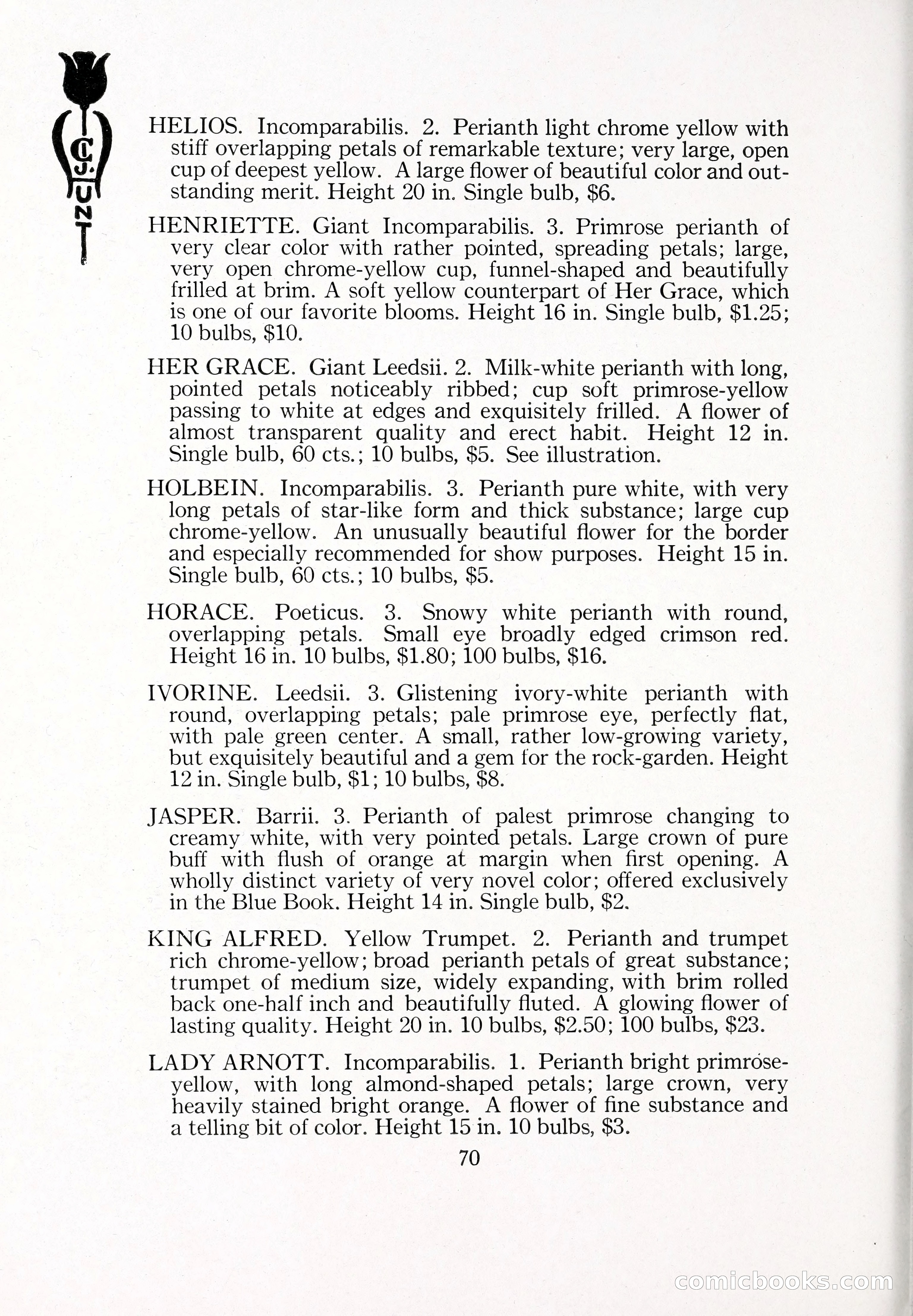 Blue Book of Bulbs, 1929 — page 103 of 125