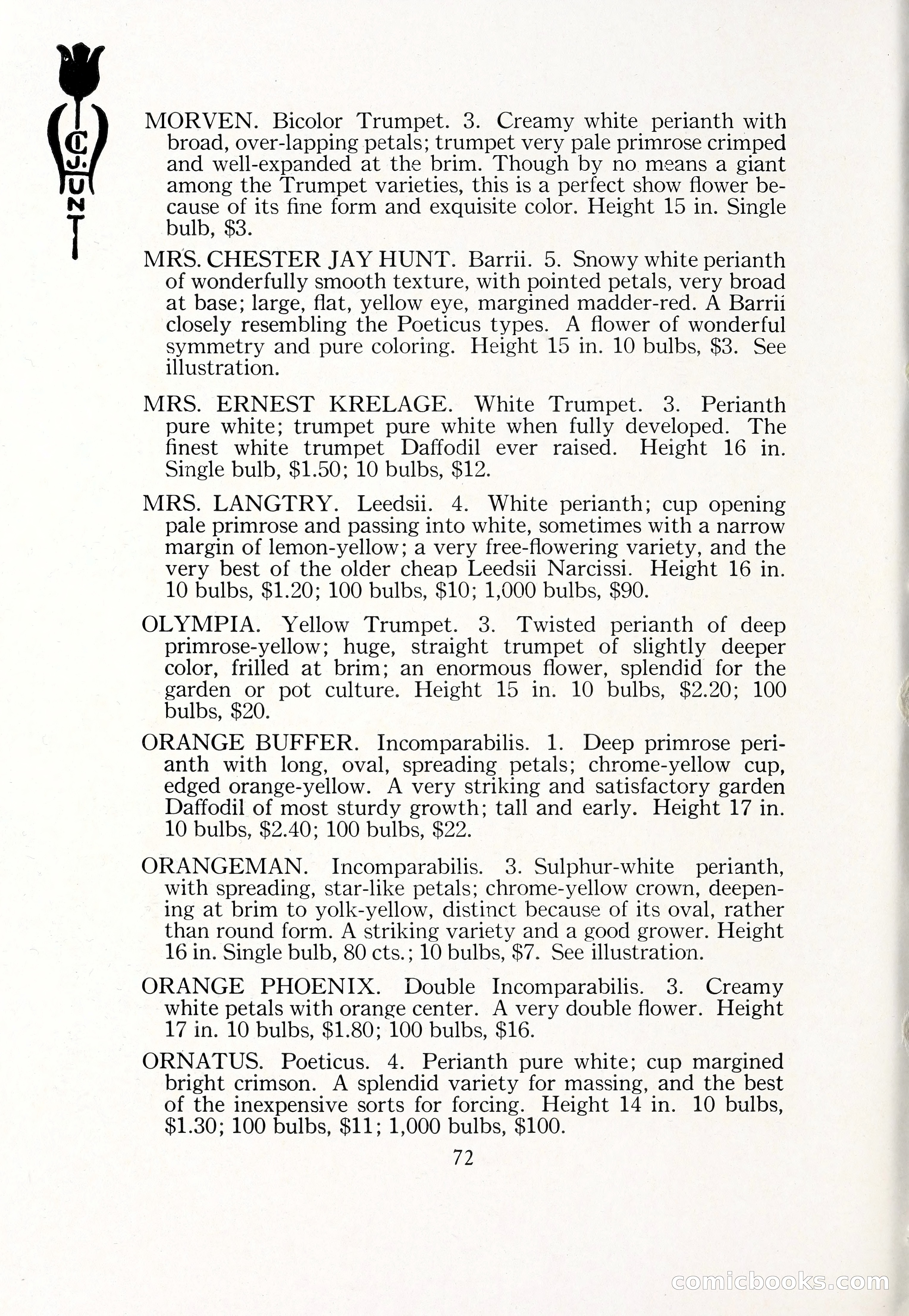 Blue Book of Bulbs, 1929 — page 105 of 125
