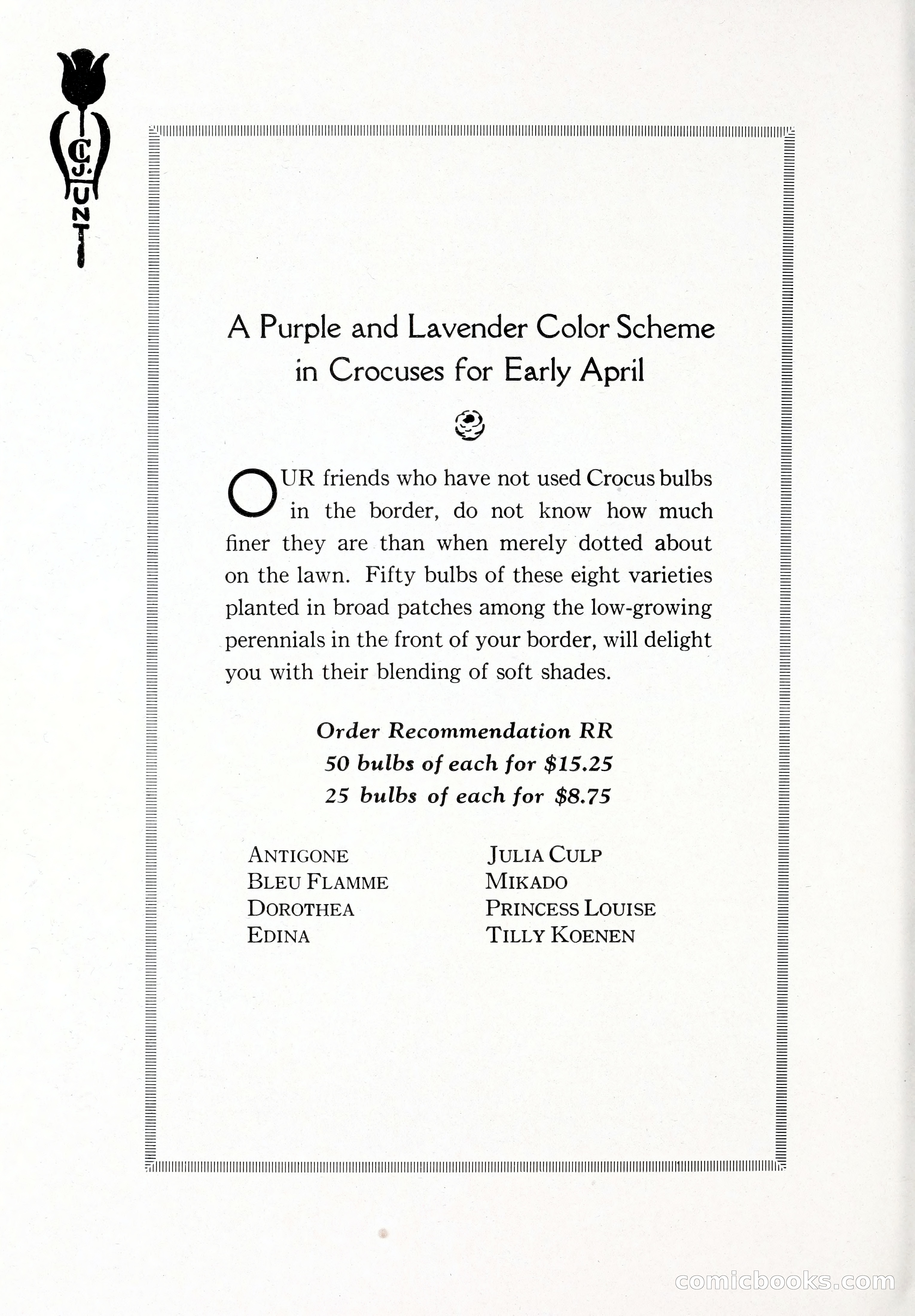 Blue Book of Bulbs, 1929 — page 111 of 125