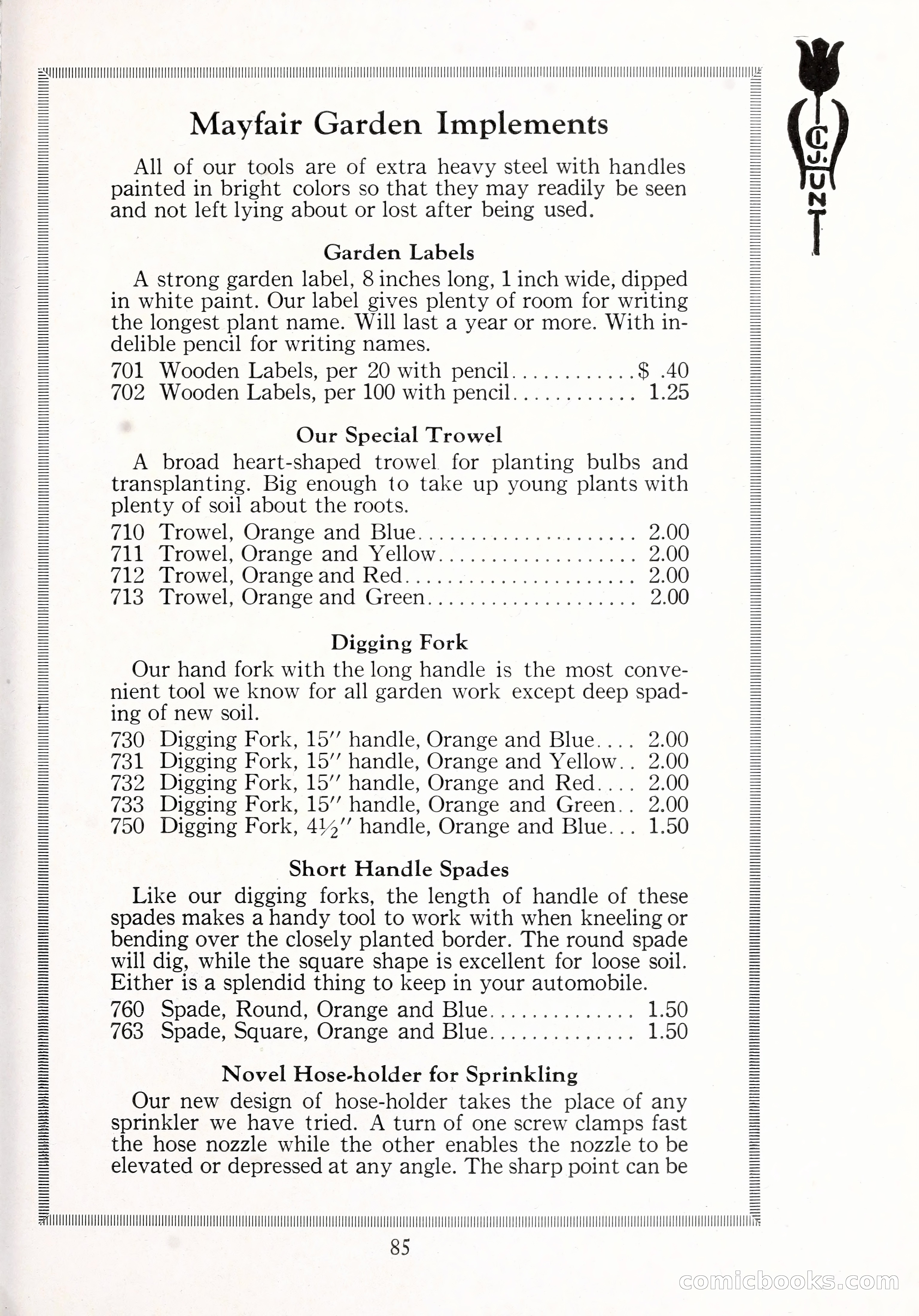 Blue Book of Bulbs, 1929 — page 122 of 125