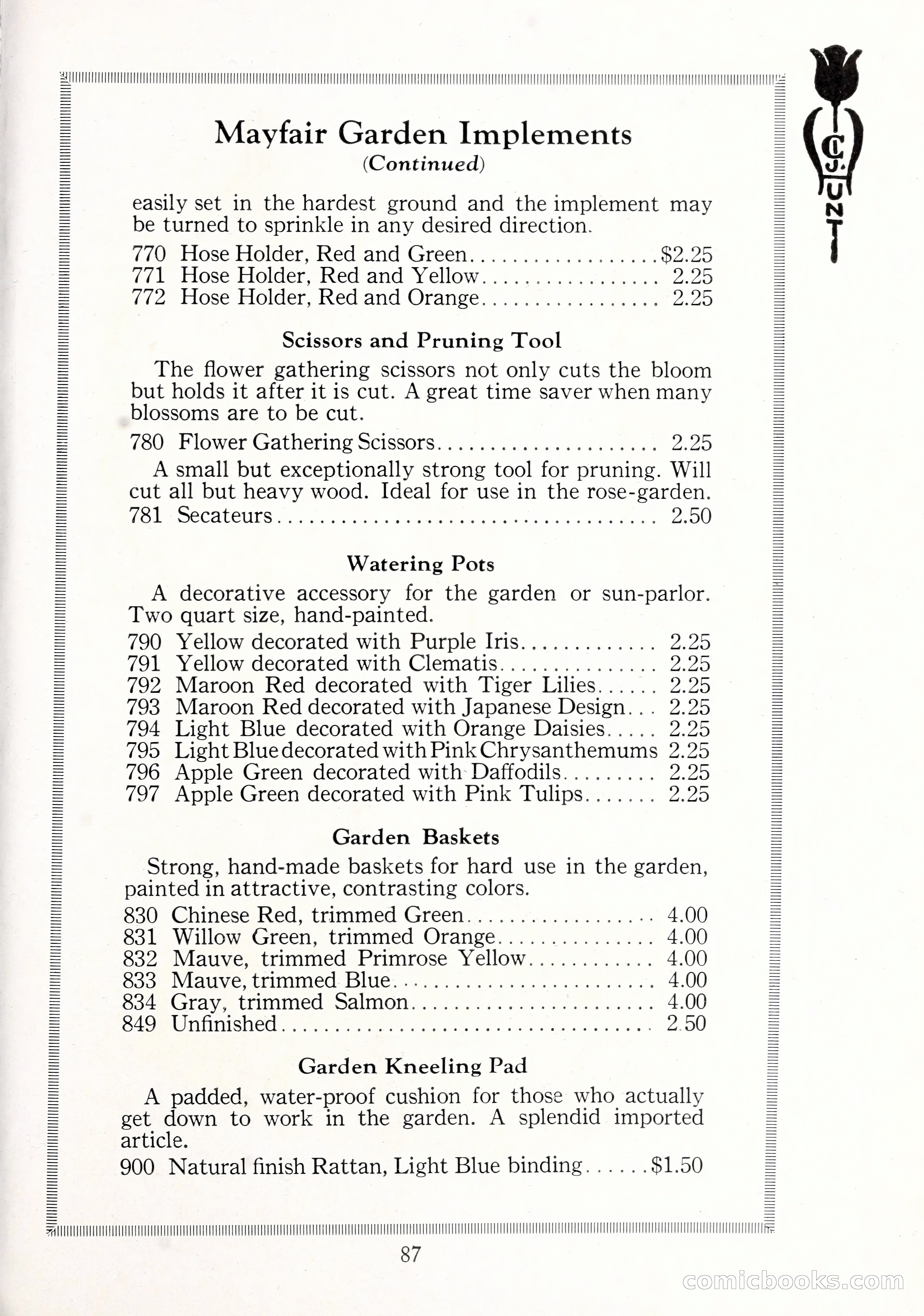 Blue Book of Bulbs, 1929 — page 124 of 125