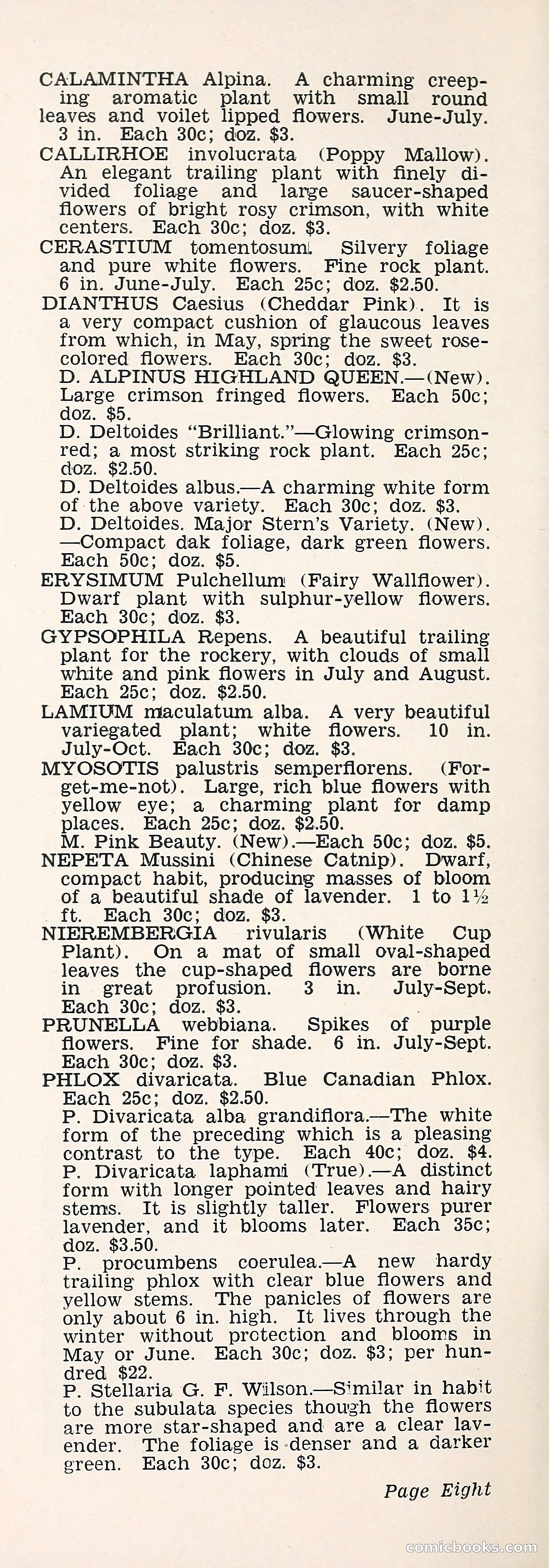 Crockett's Blue Book: Alpines, Perennials, Seeds, Bulbs — page 13 of 37
