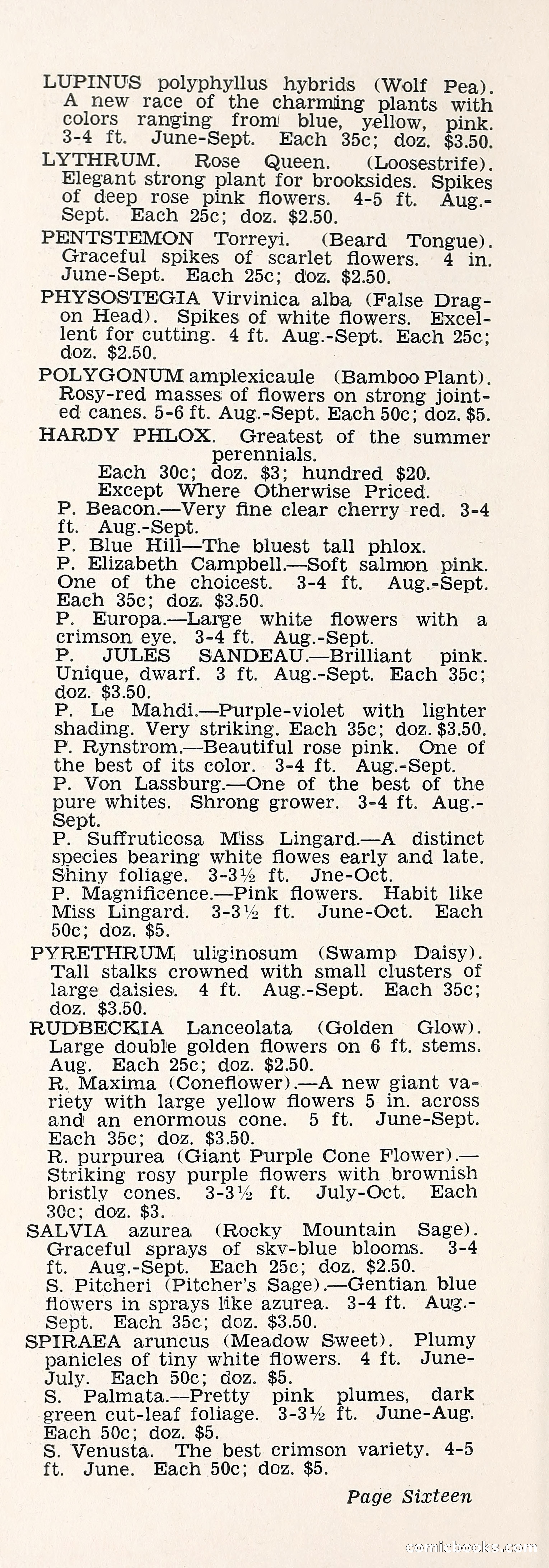 Crockett's Blue Book: Alpines, Perennials, Seeds, Bulbs — page 21 of 37