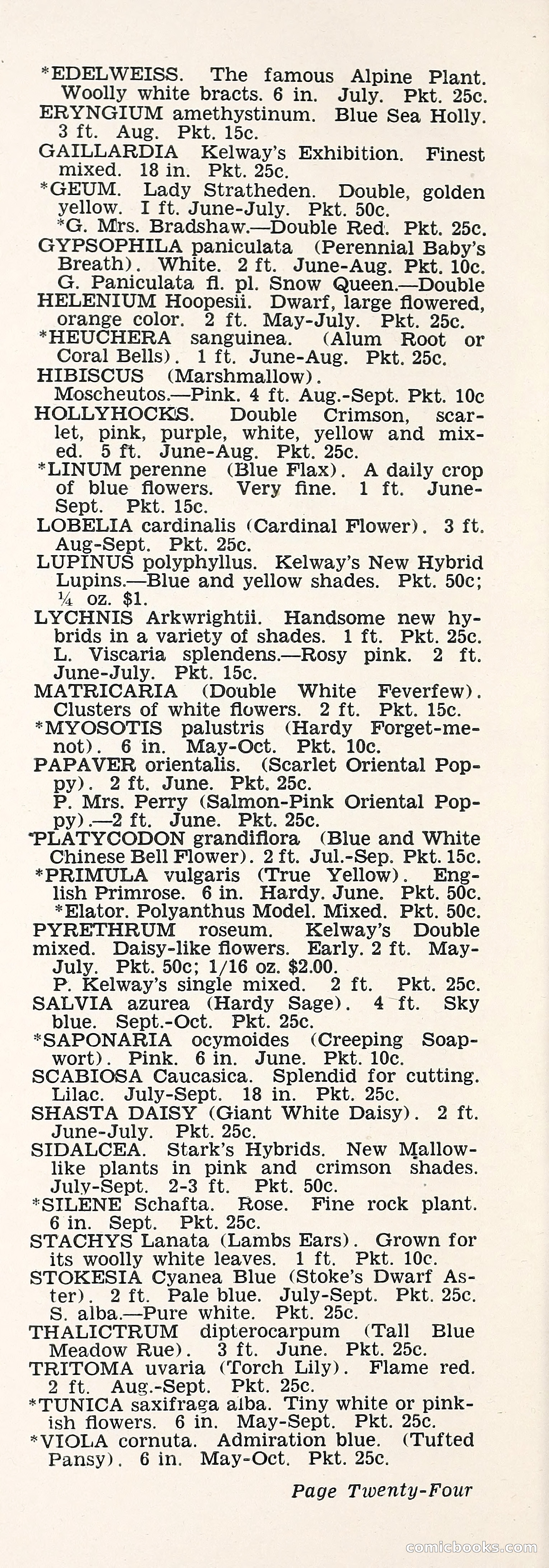 Crockett's Blue Book: Alpines, Perennials, Seeds, Bulbs — page 29 of 37