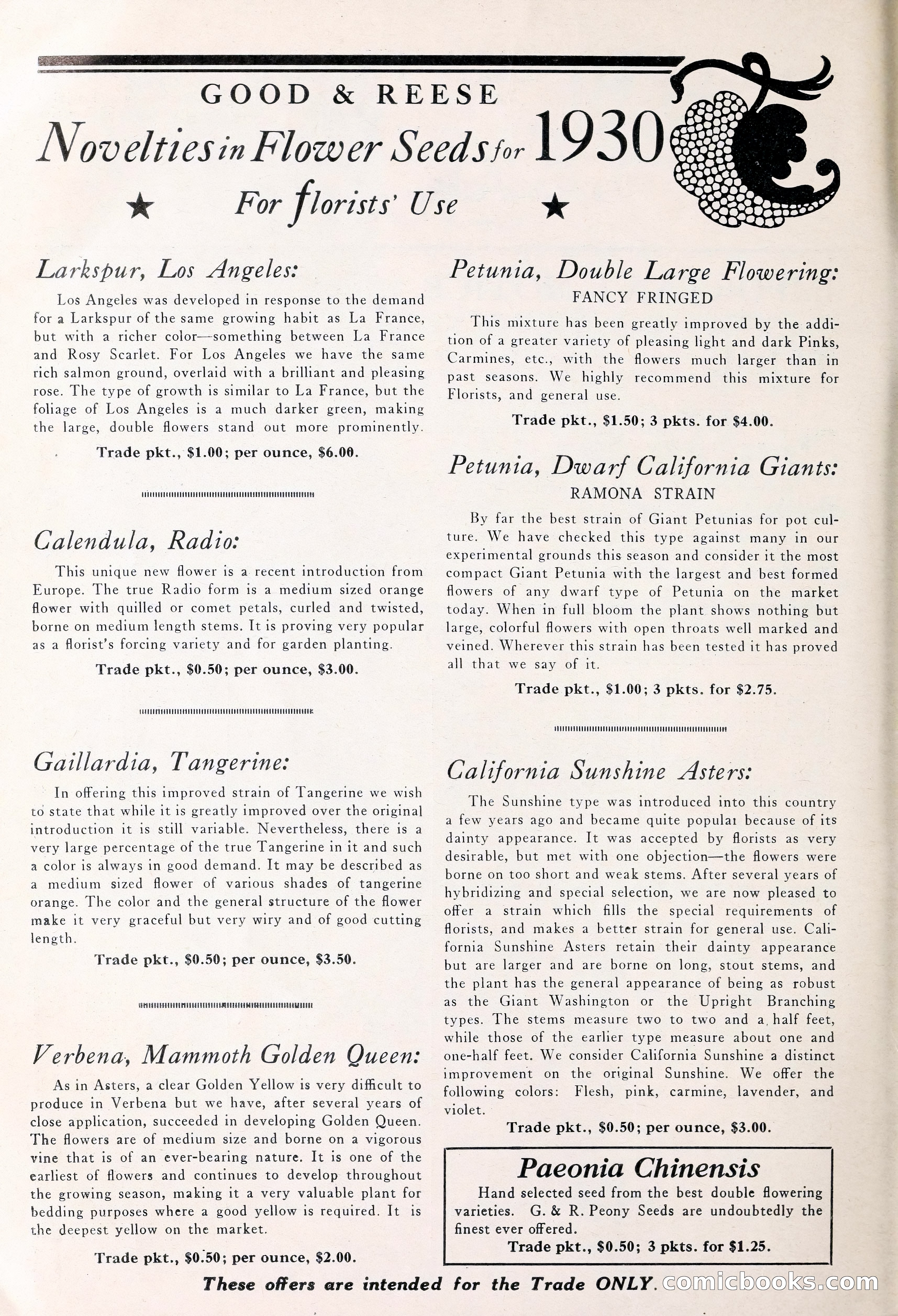 Good & Reese Co.'s Blue Book for Florists — page 6 of 58