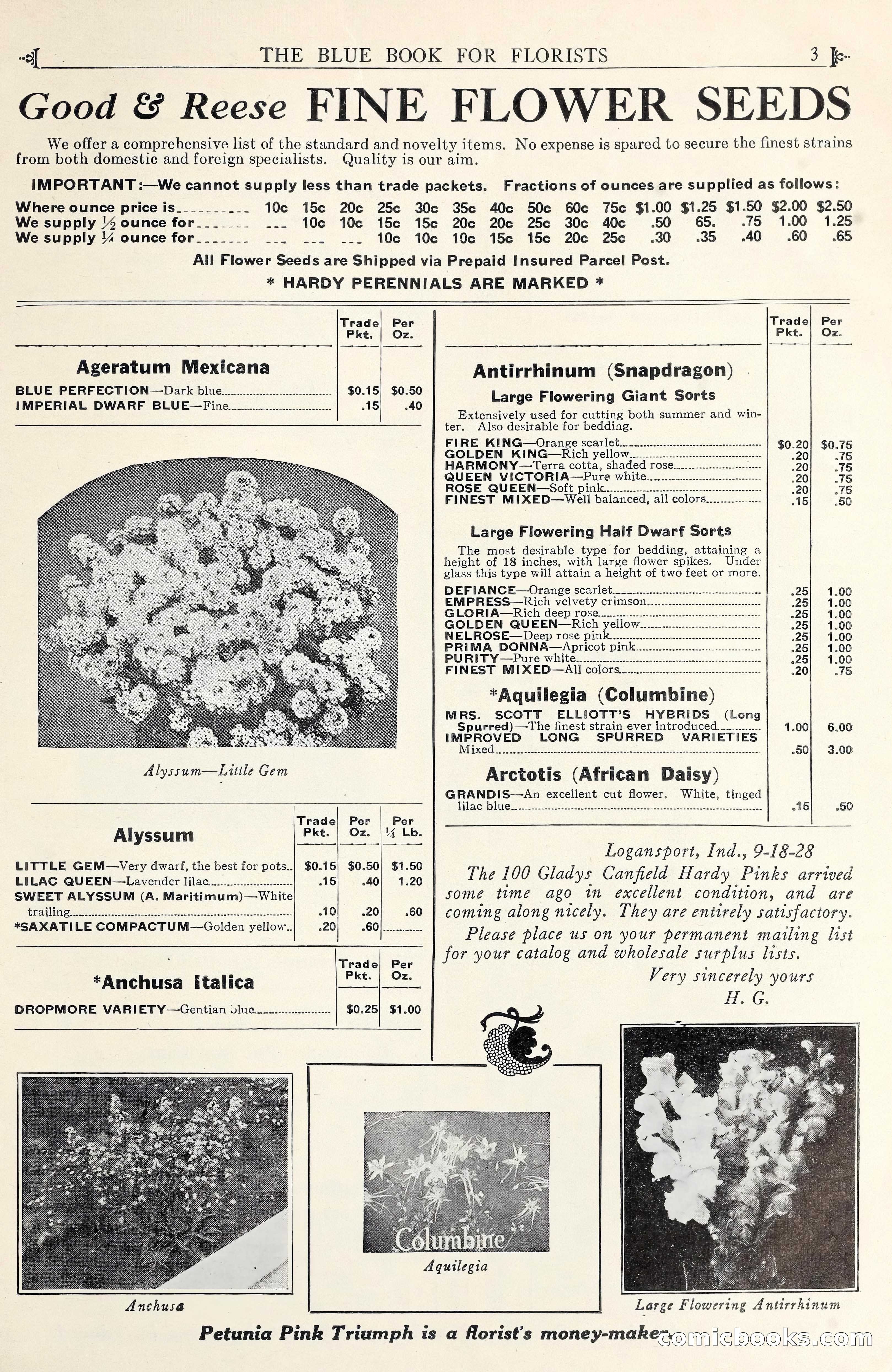 Good & Reese Co.'s Blue Book for Florists — page 7 of 58