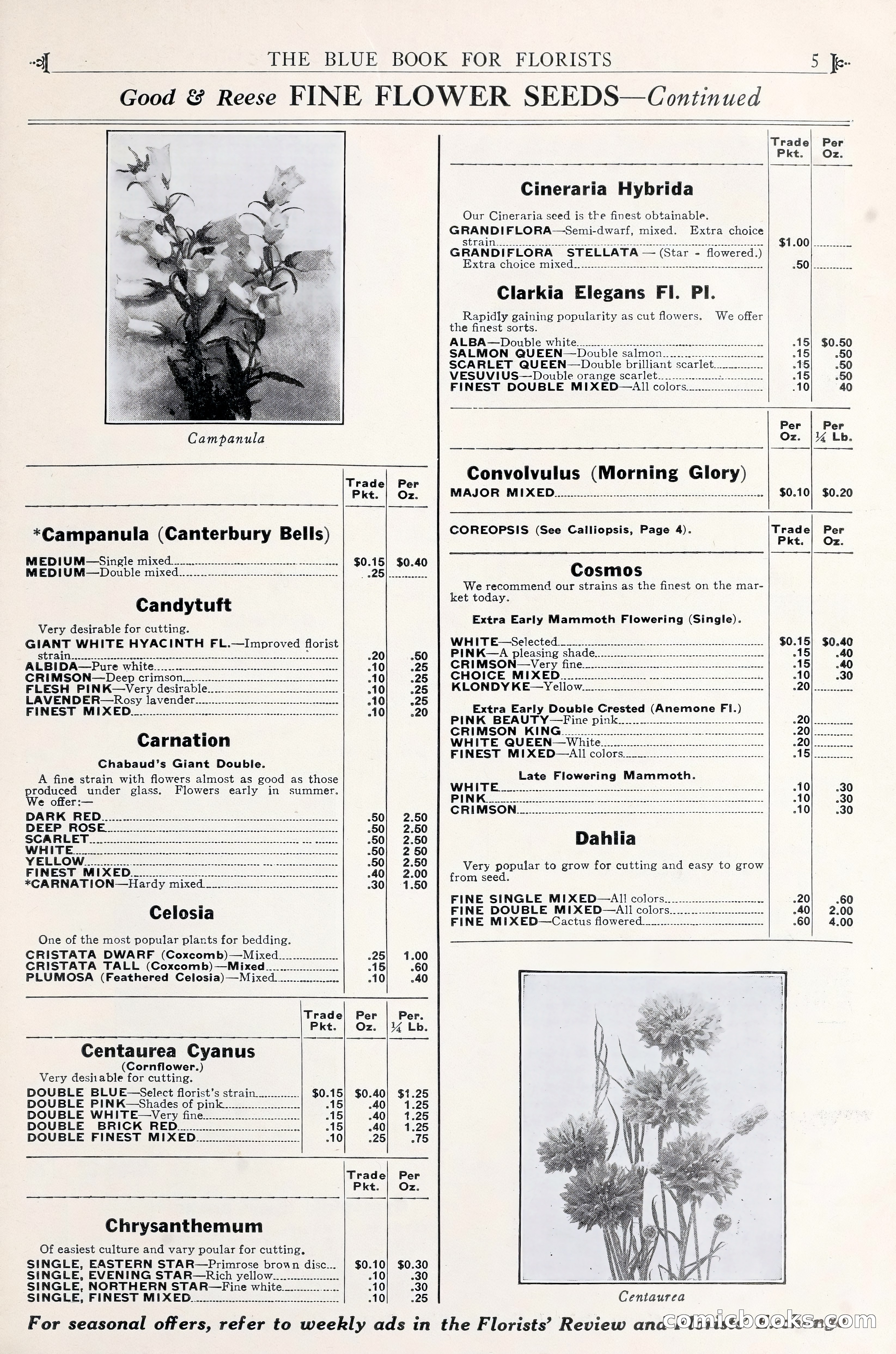 Good & Reese Co.'s Blue Book for Florists — page 9 of 58