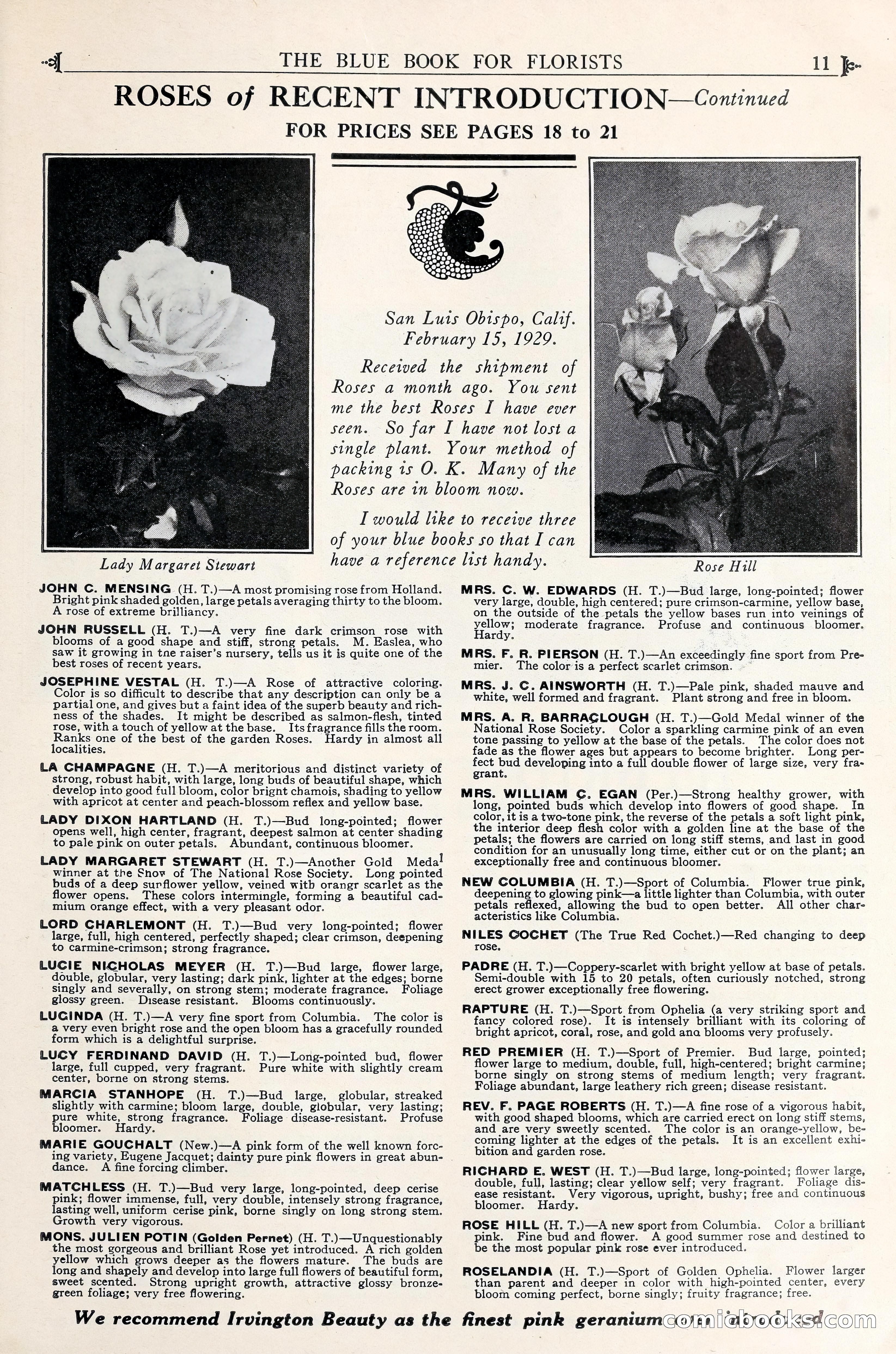 Good & Reese Co.'s Blue Book for Florists — page 15 of 58