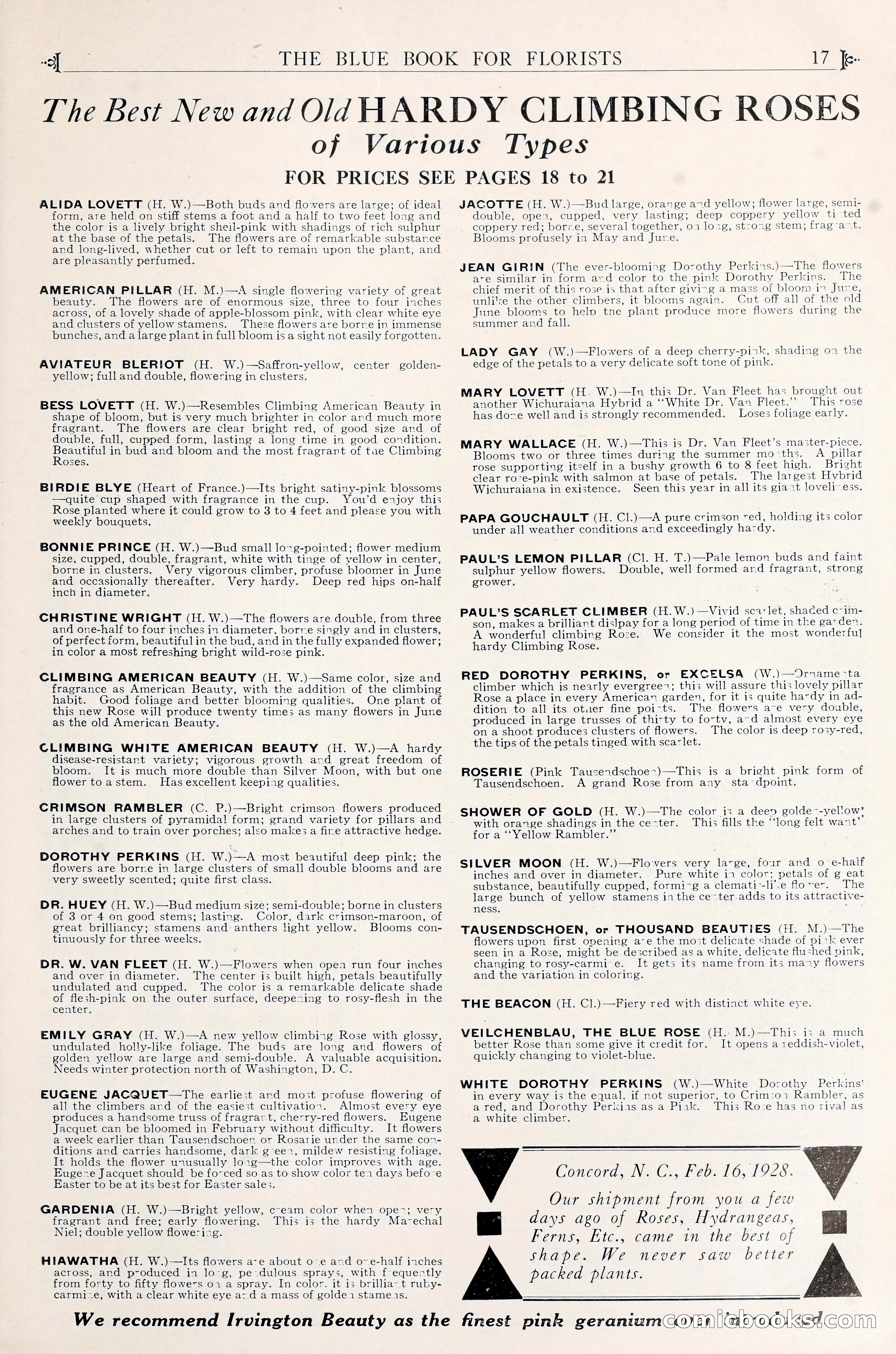 Good & Reese Co.'s Blue Book for Florists — page 21 of 58