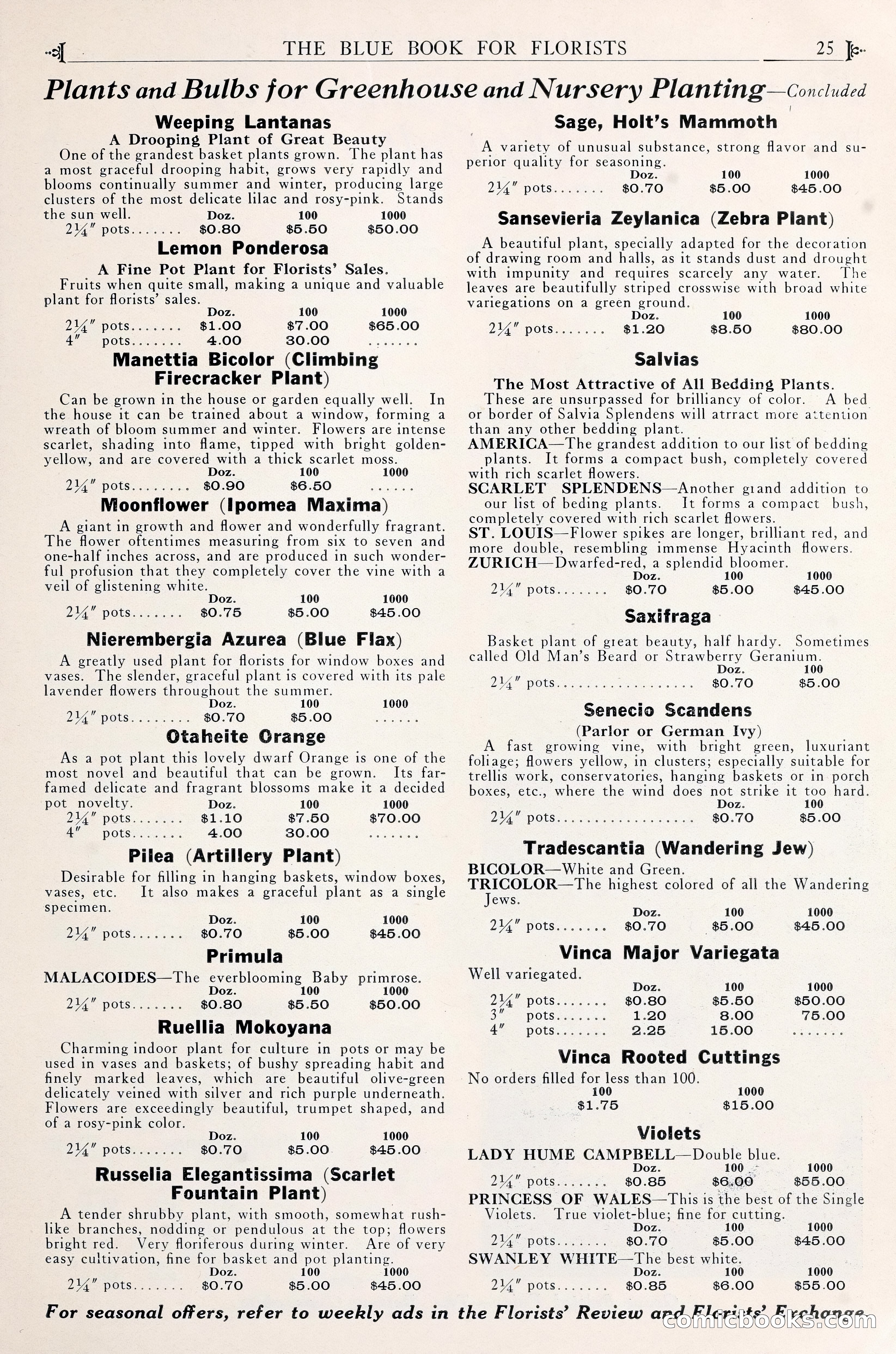 Good & Reese Co.'s Blue Book for Florists — page 29 of 58