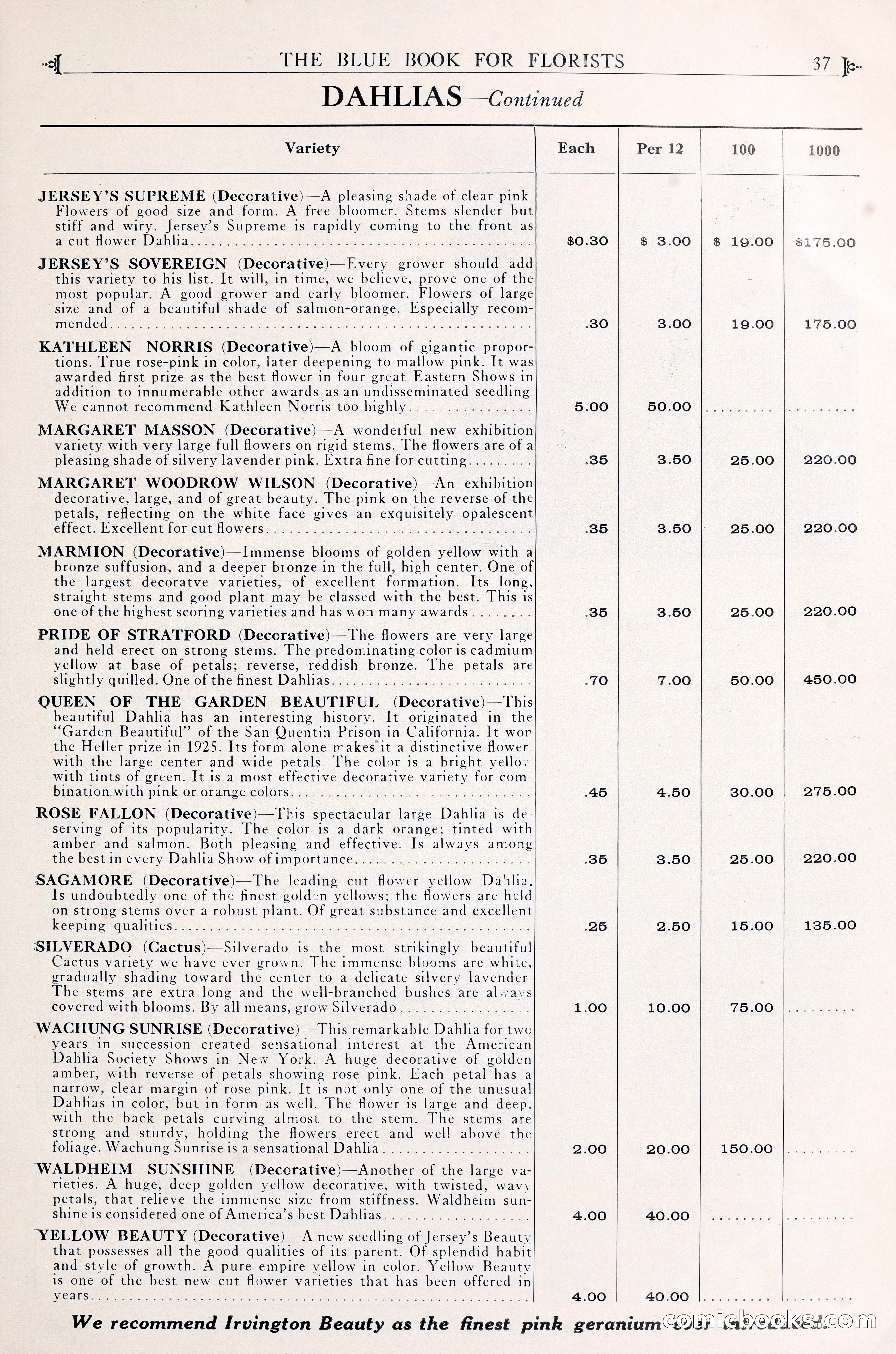Good & Reese Co.'s Blue Book for Florists — page 41 of 58
