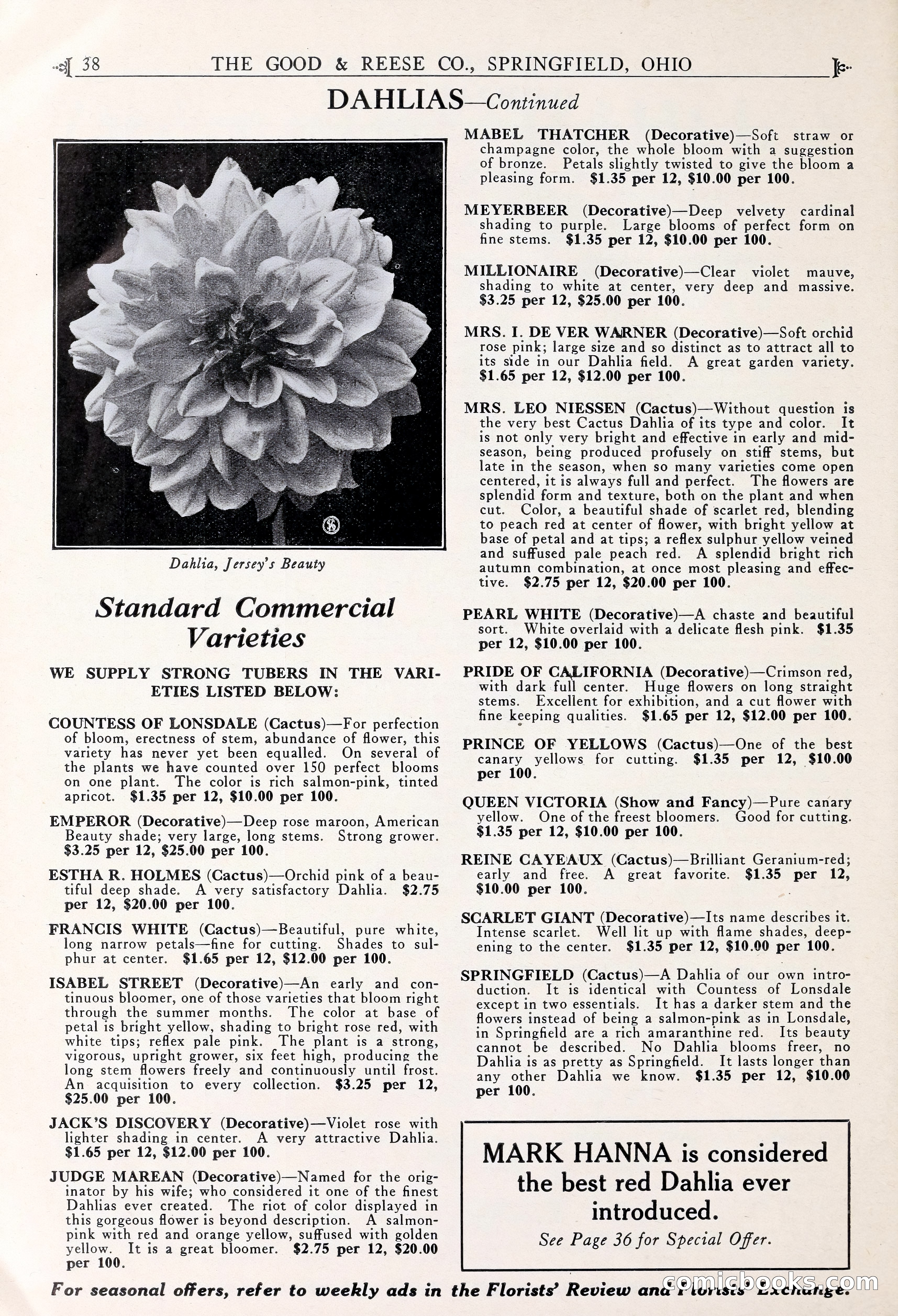 Good & Reese Co.'s Blue Book for Florists — page 42 of 58