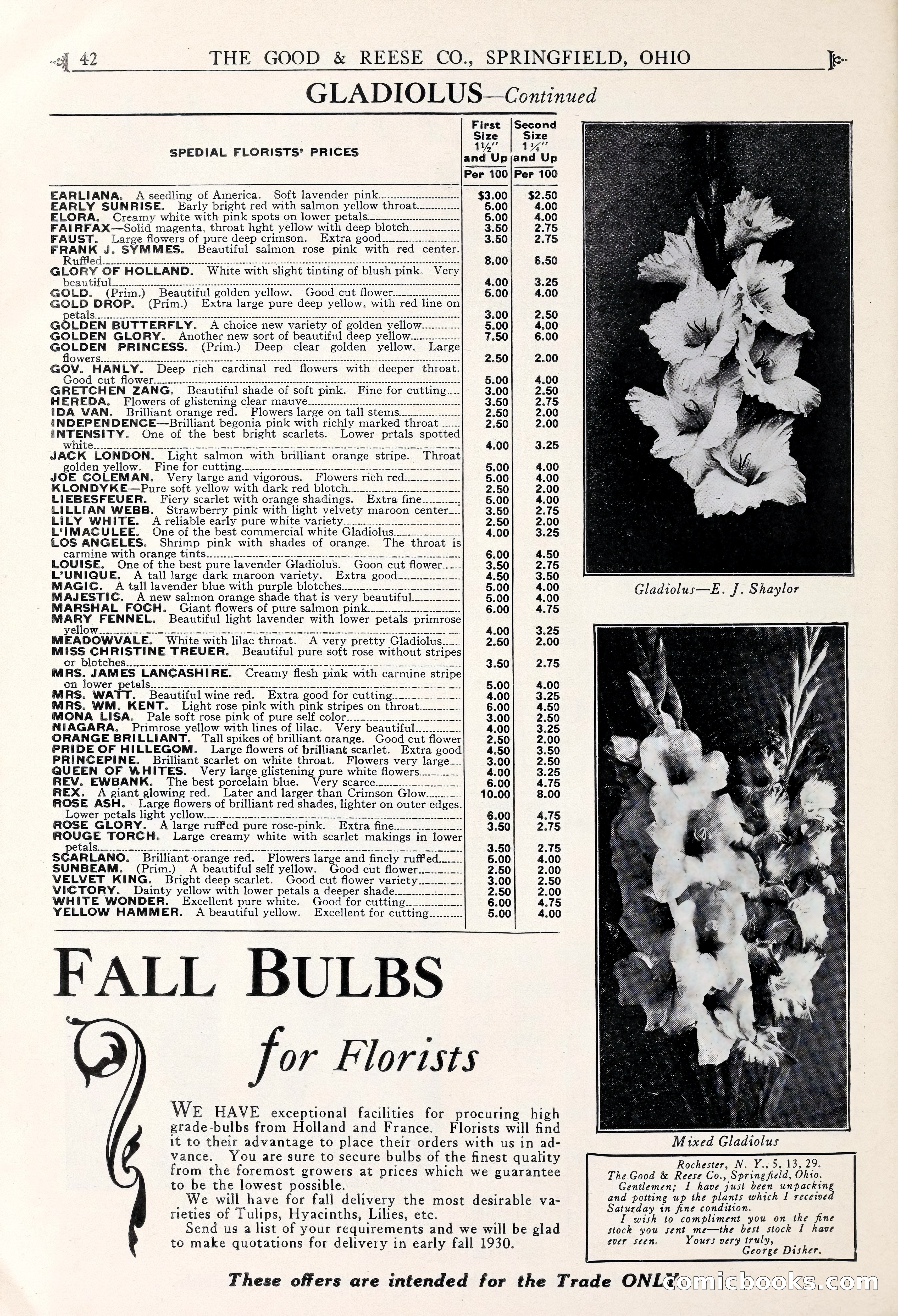 Good & Reese Co.'s Blue Book for Florists — page 46 of 58