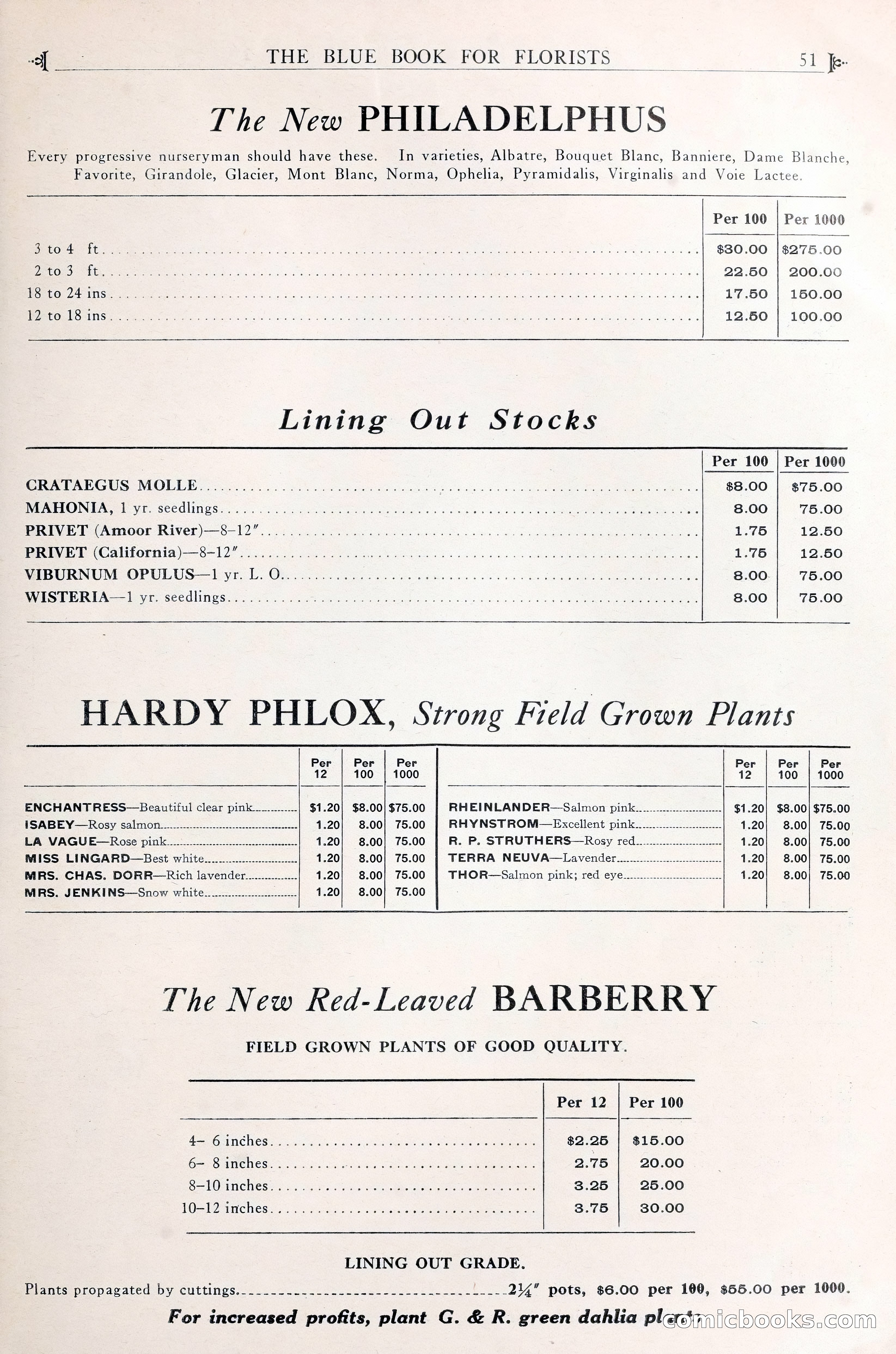 Good & Reese Co.'s Blue Book for Florists — page 55 of 58