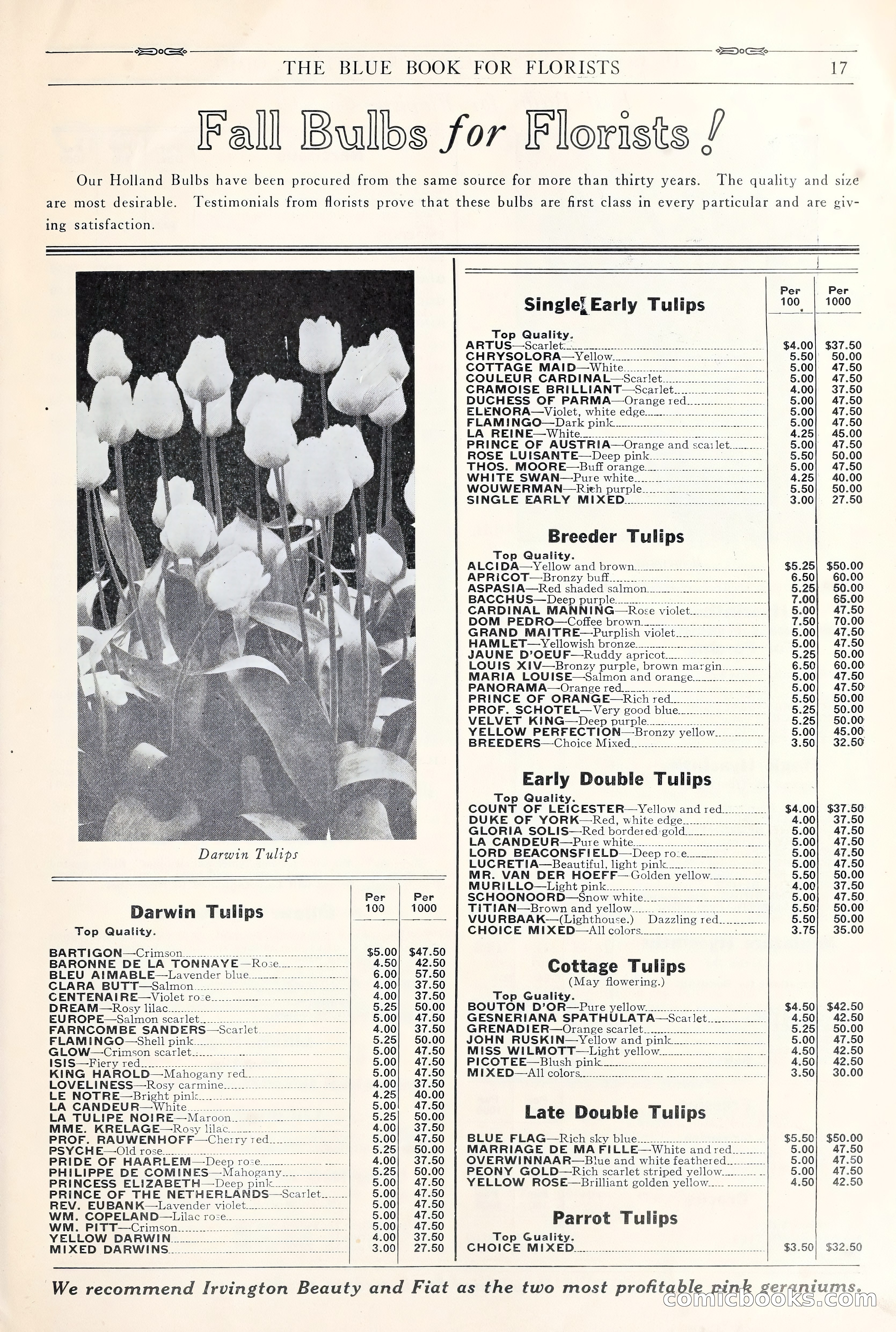 Good & Reese Co.'s Blue Book for Florists: Autumn 1930 — page 23 of 56