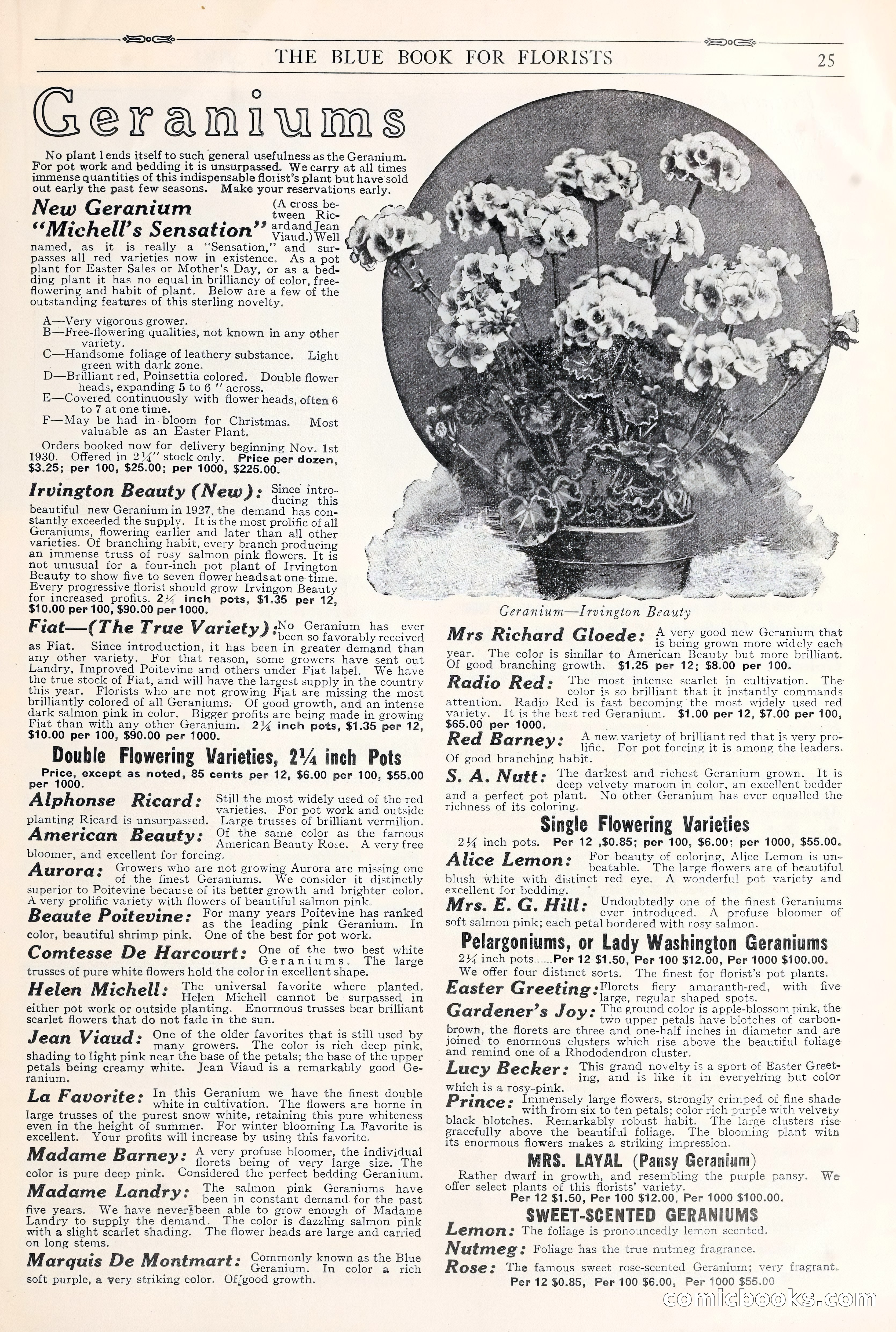 Good & Reese Co.'s Blue Book for Florists: Autumn 1930 — page 31 of 56