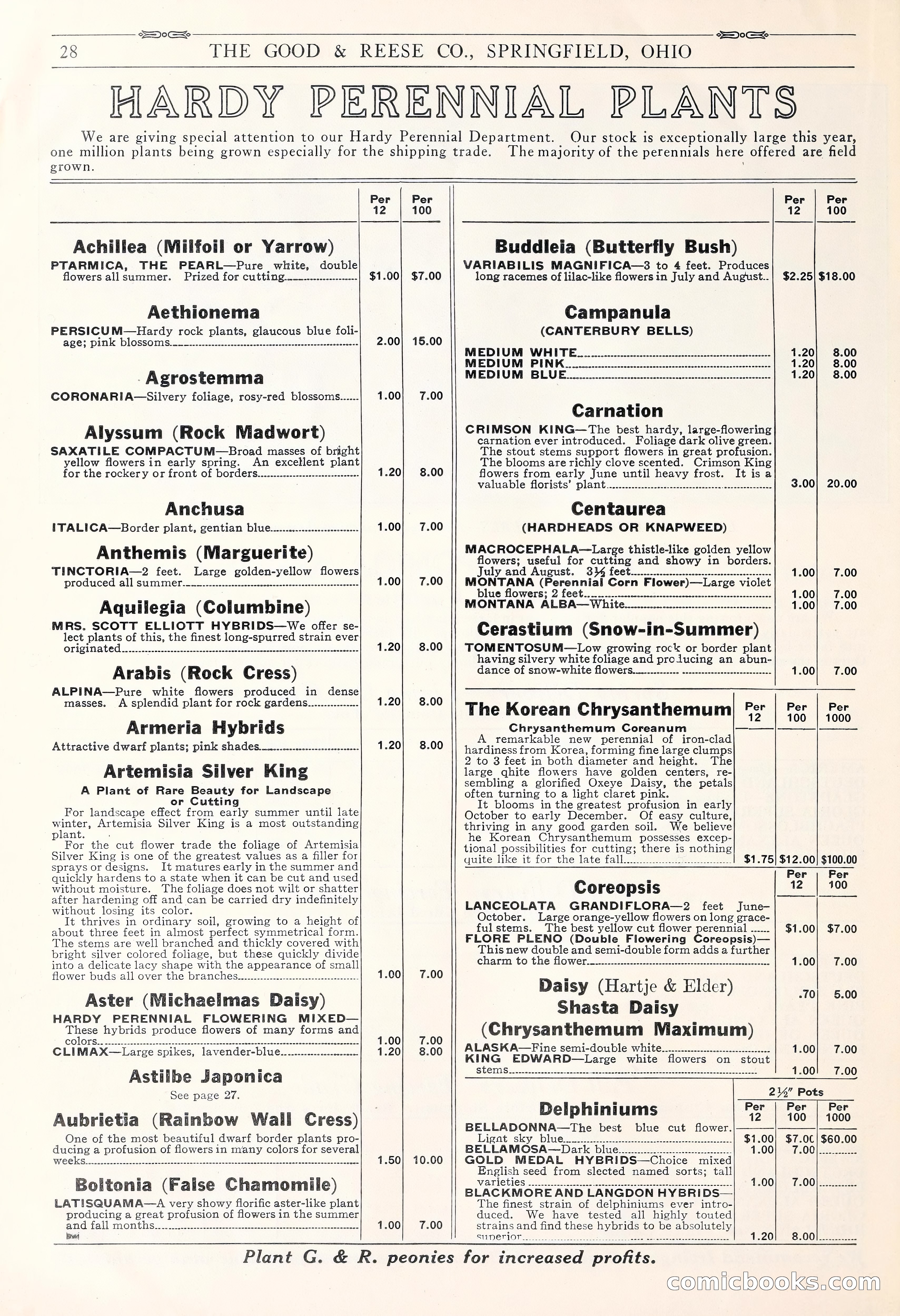 Good & Reese Co.'s Blue Book for Florists: Autumn 1930 — page 34 of 56