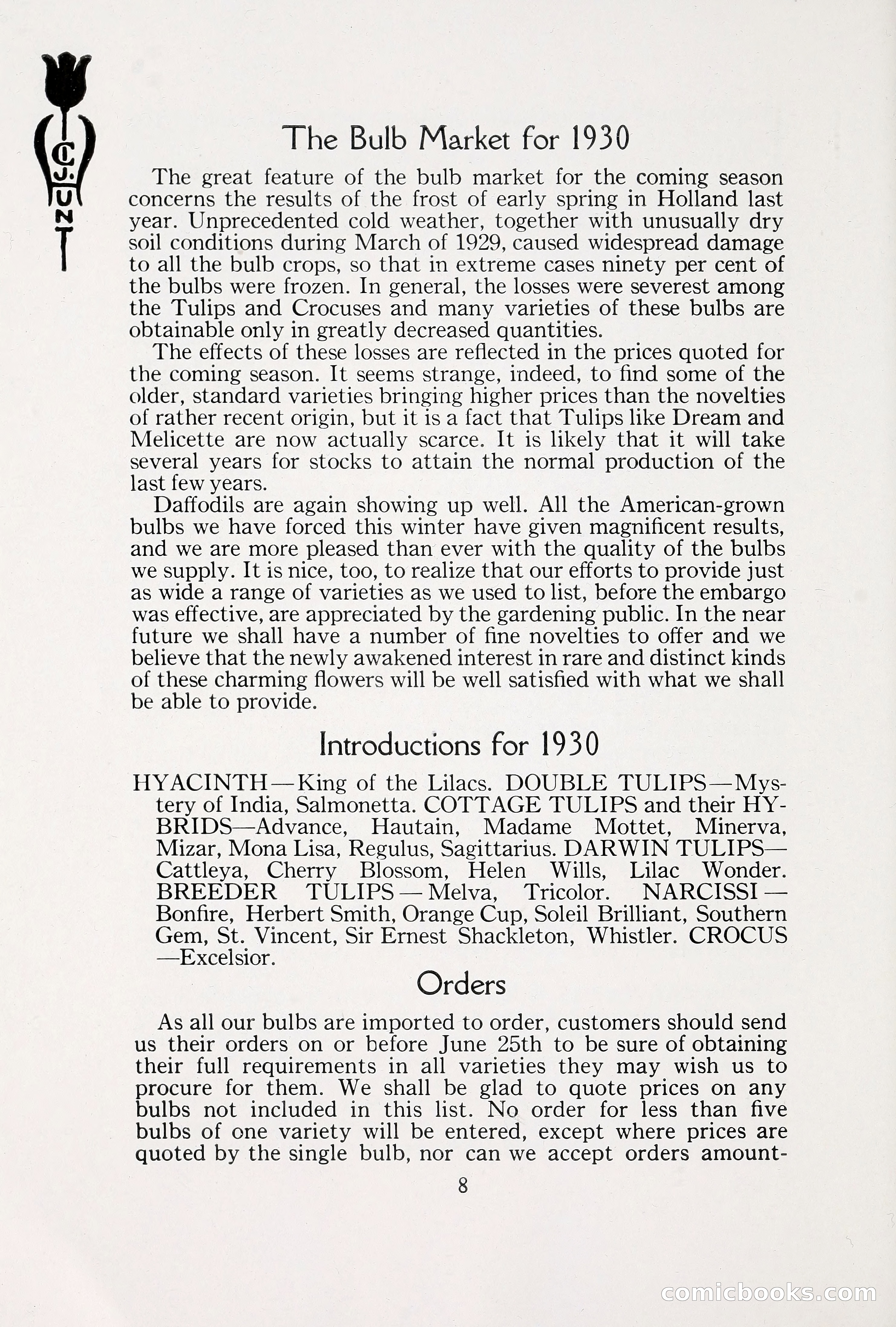 Blue Book of Bulbs, 1930 — page 13 of 137