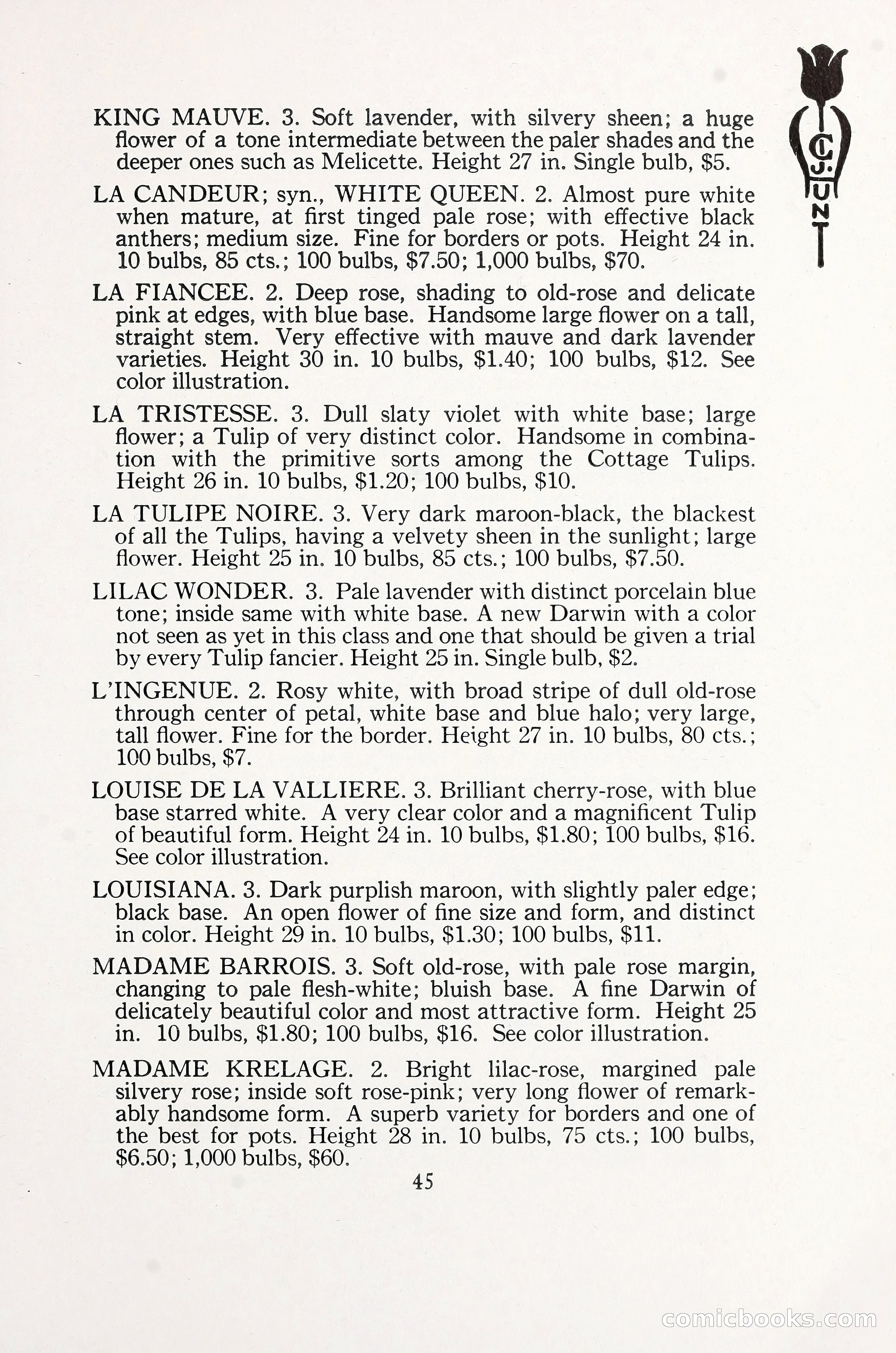 Blue Book of Bulbs, 1930 — page 62 of 137