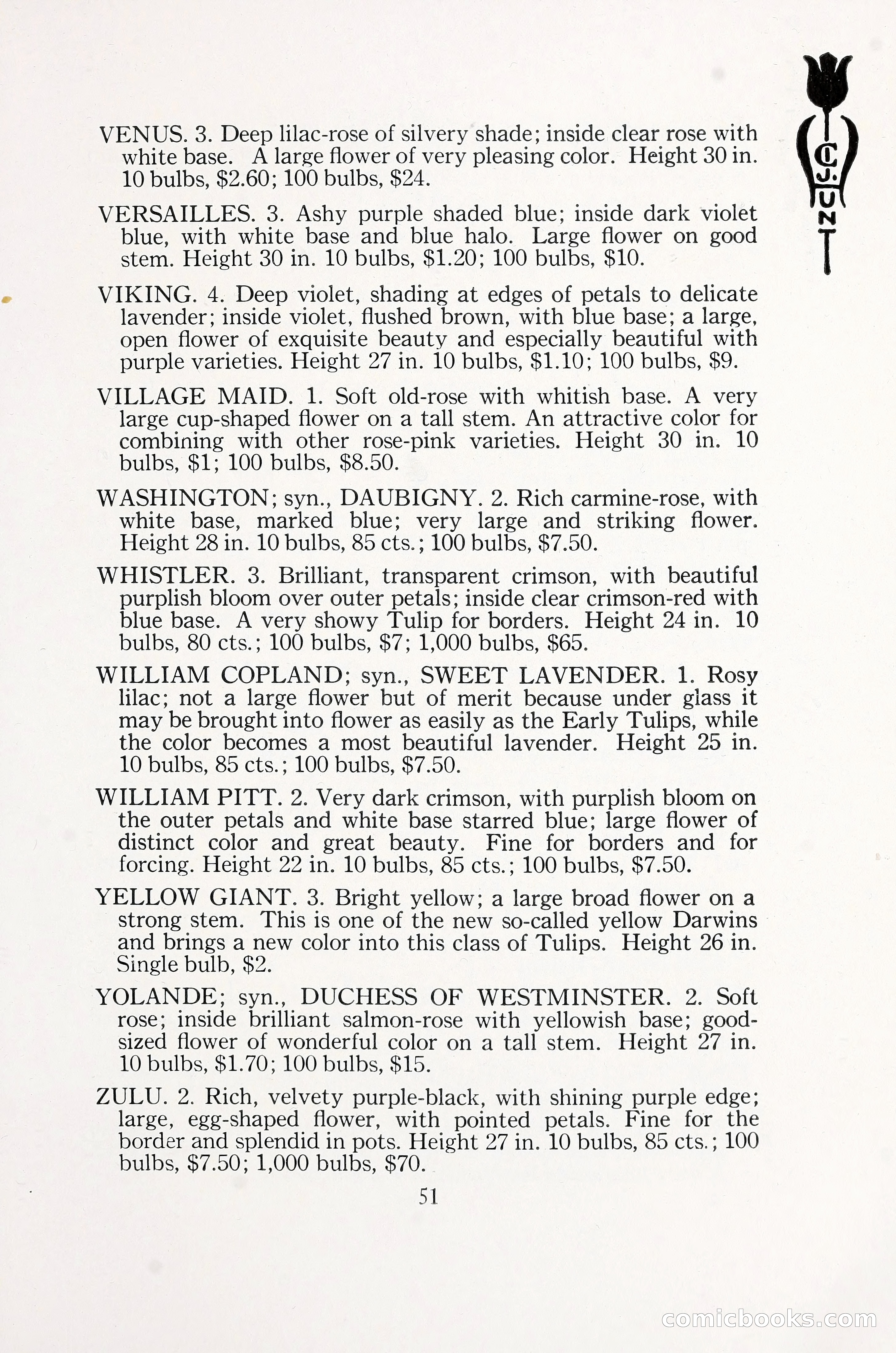 Blue Book of Bulbs, 1930 — page 70 of 137