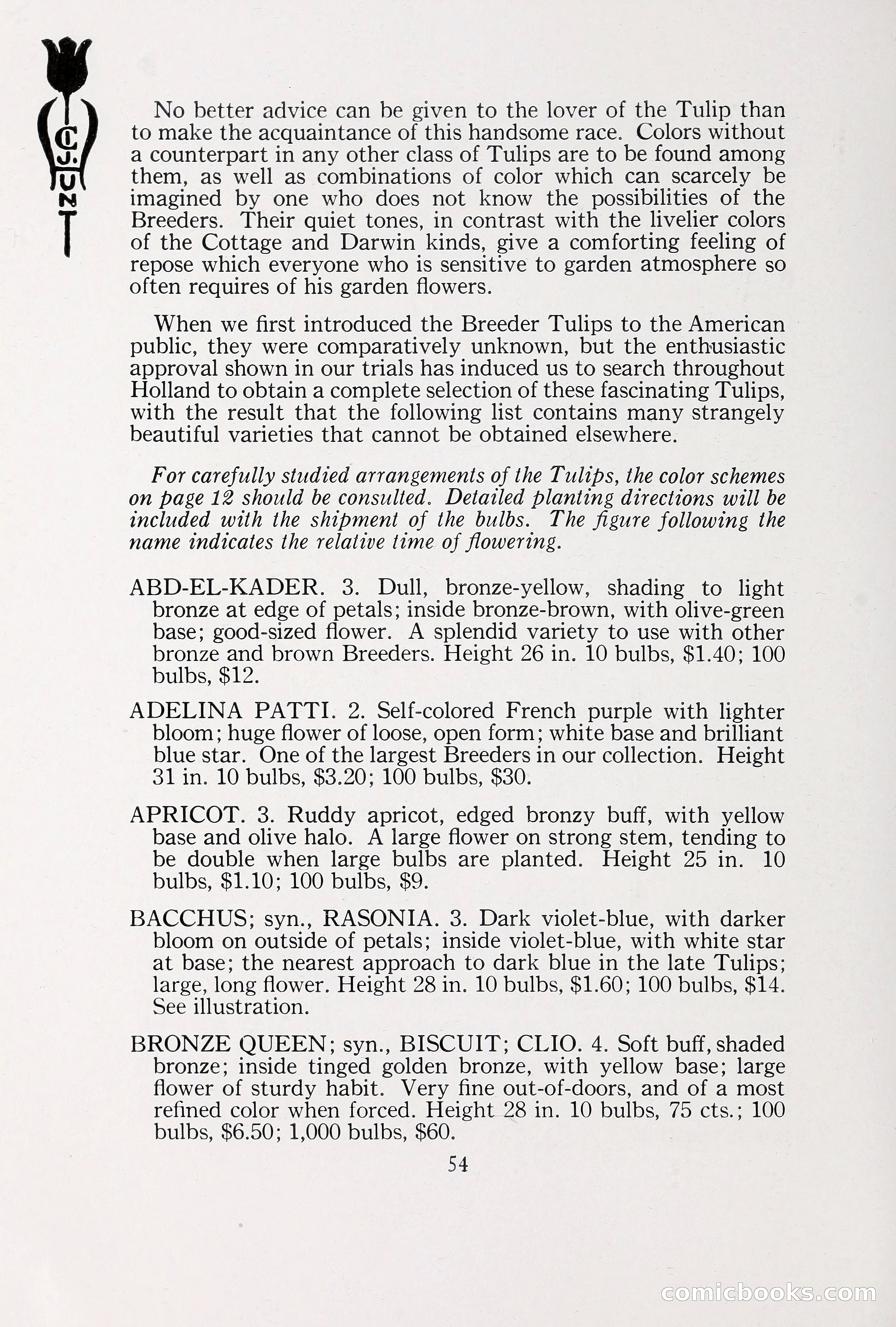 Blue Book of Bulbs, 1930 — page 73 of 137