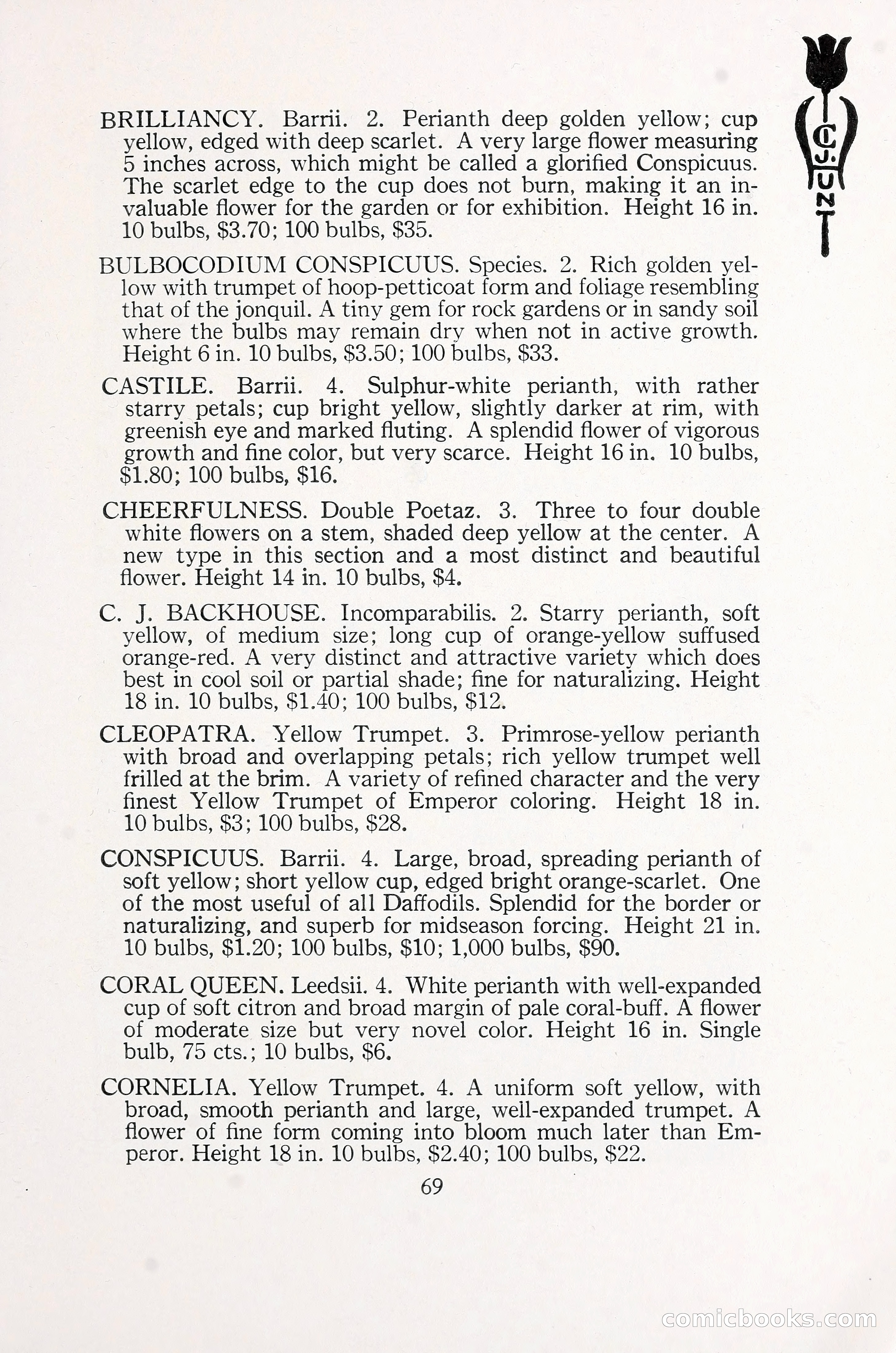Blue Book of Bulbs, 1930 — page 100 of 137