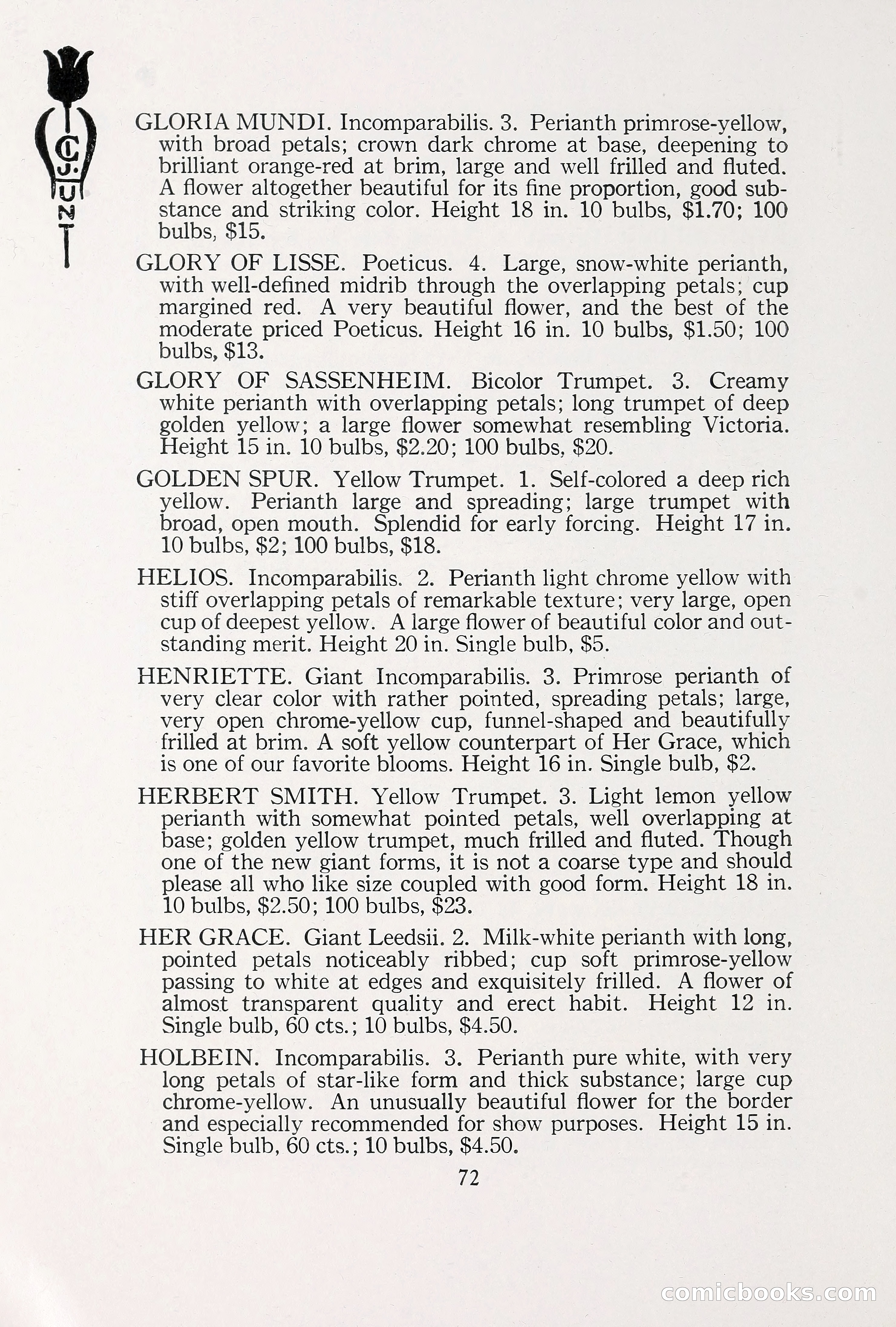 Blue Book of Bulbs, 1930 — page 105 of 137